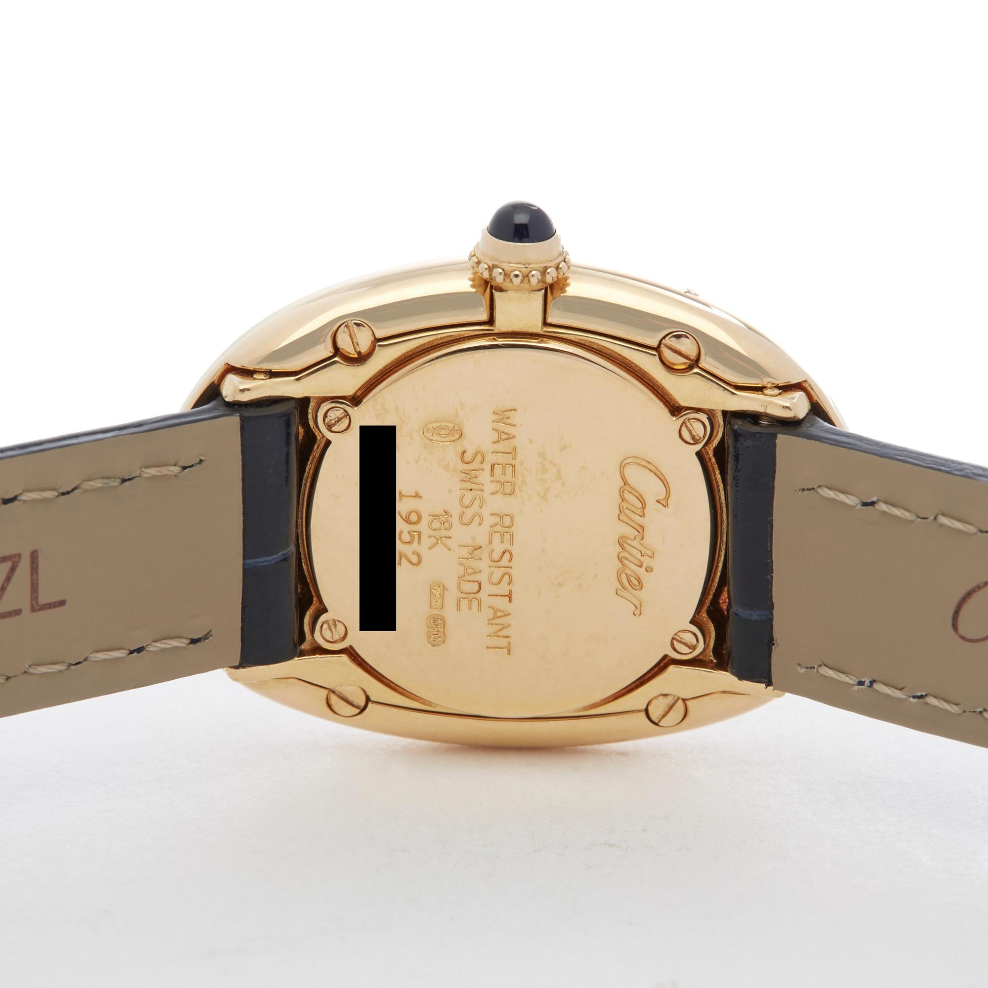 Cartier Baignoire 18 Karat Yellow Gold W1506051 or 1952 In Excellent Condition In Bishops Stortford, Hertfordshire