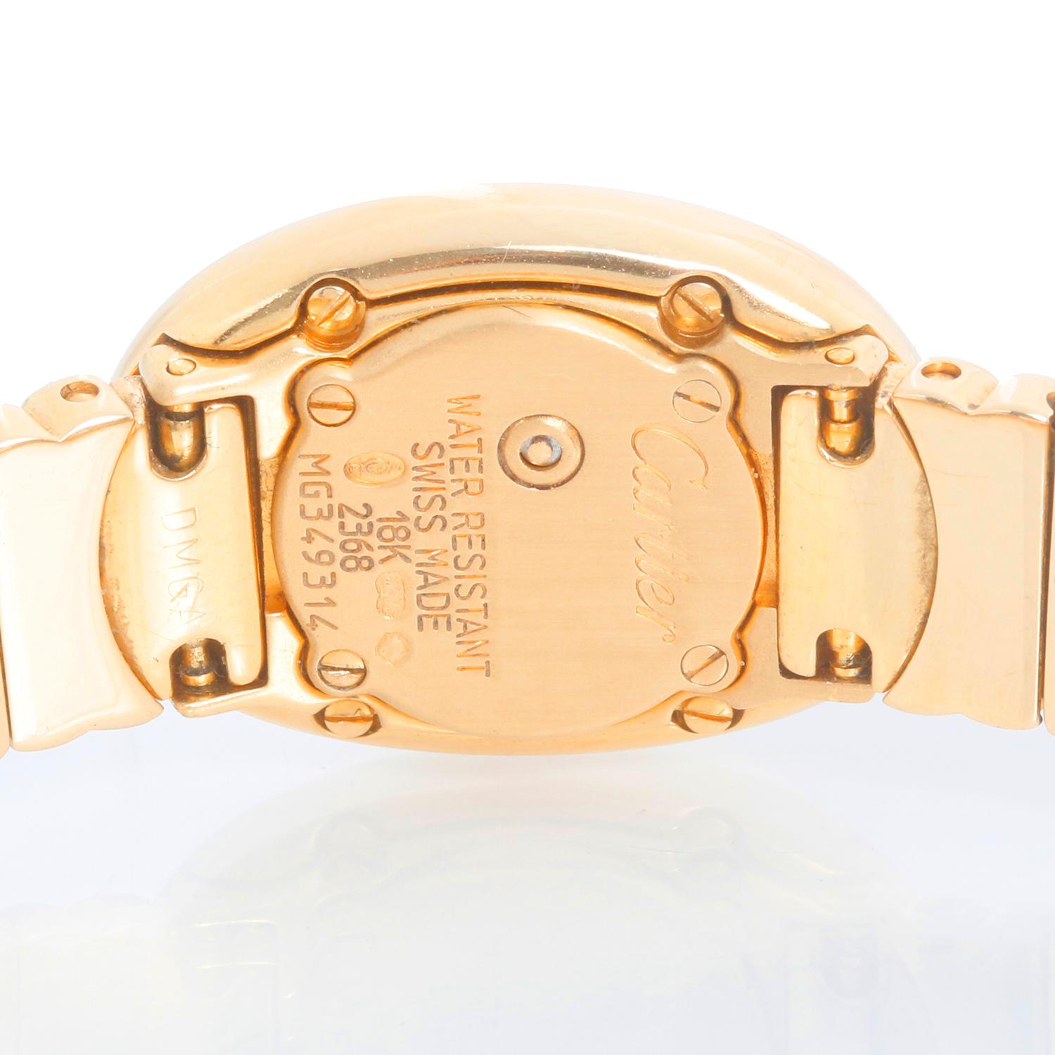Cartier Baignoire 18K Yellow Gold Watch W15045D8 2