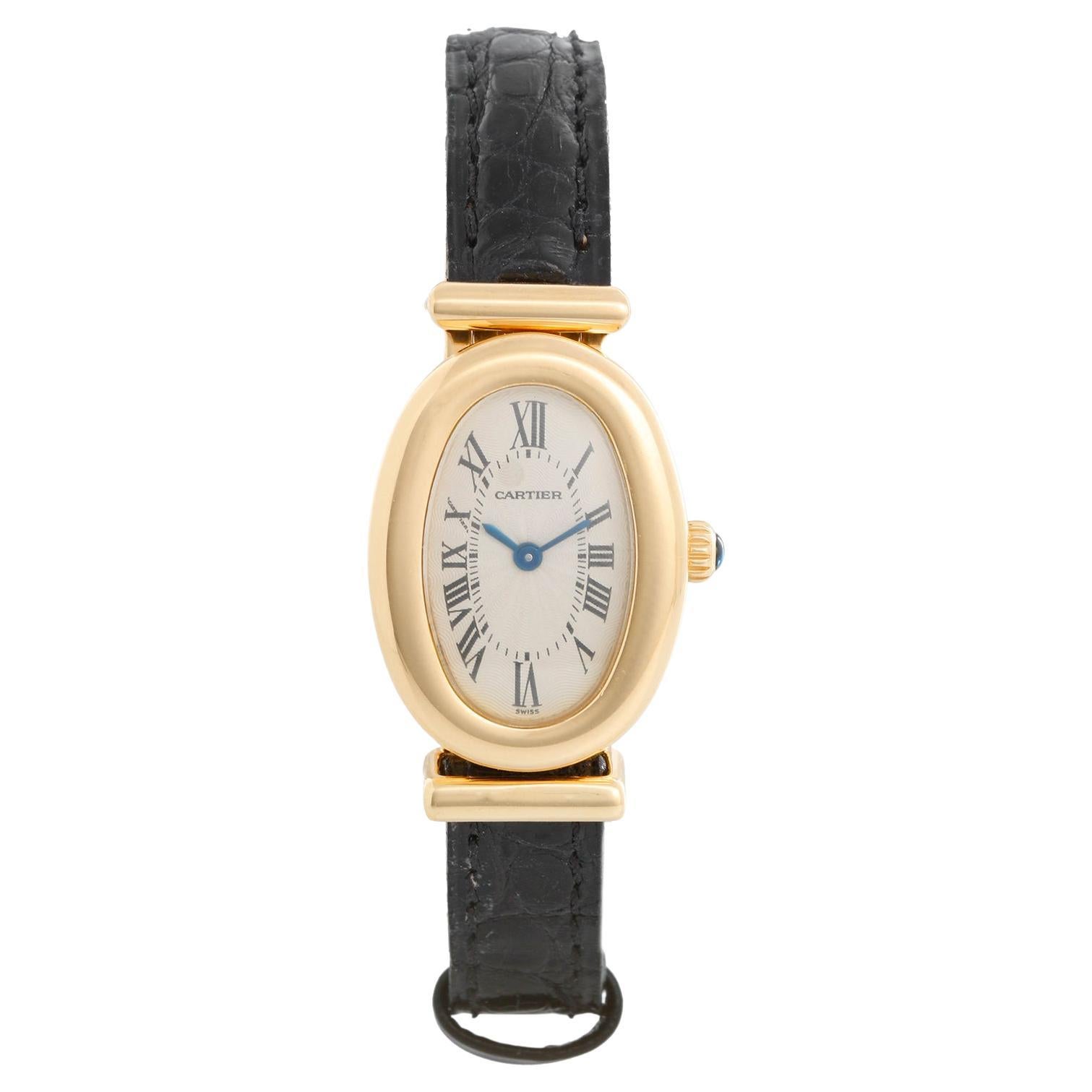 Cartier Baignoire 18K Yellow Gold Watch 