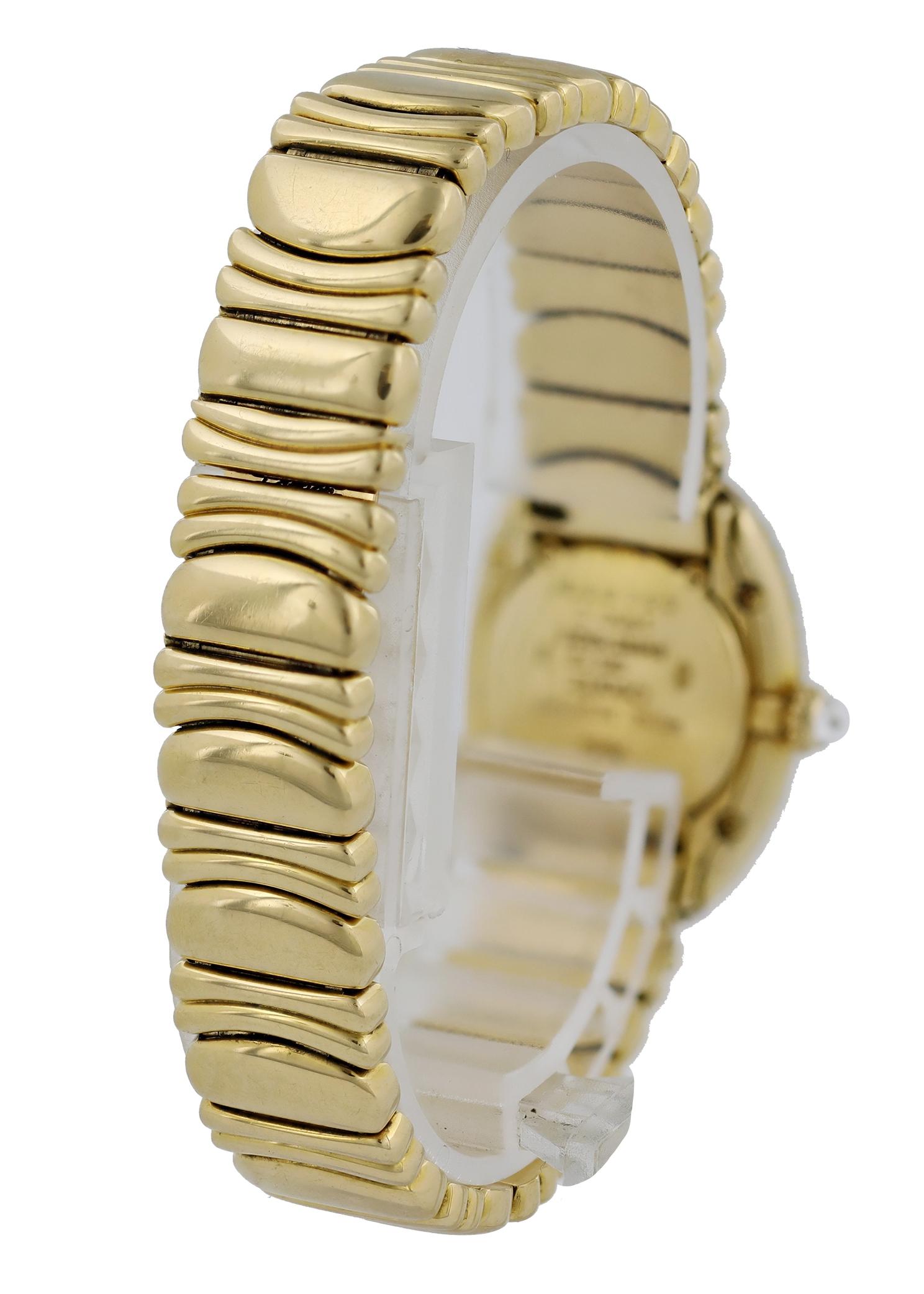 Women's Cartier Baignoire 1950 18 Karat Yellow Gold Ladies Watch For Sale