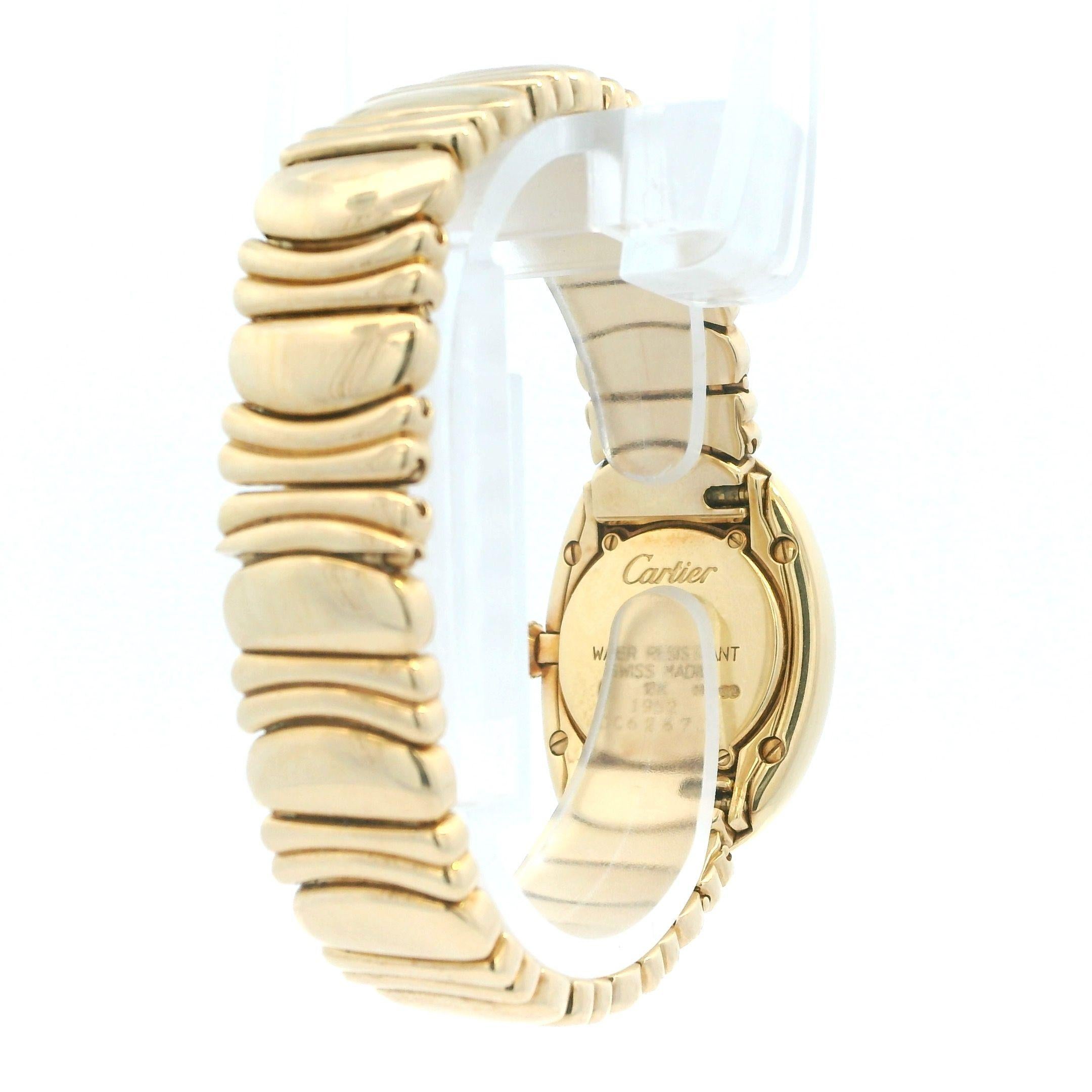 Women's or Men's Cartier Baignoire 1952 18K Yellow Gold W/Box & Papers 1996