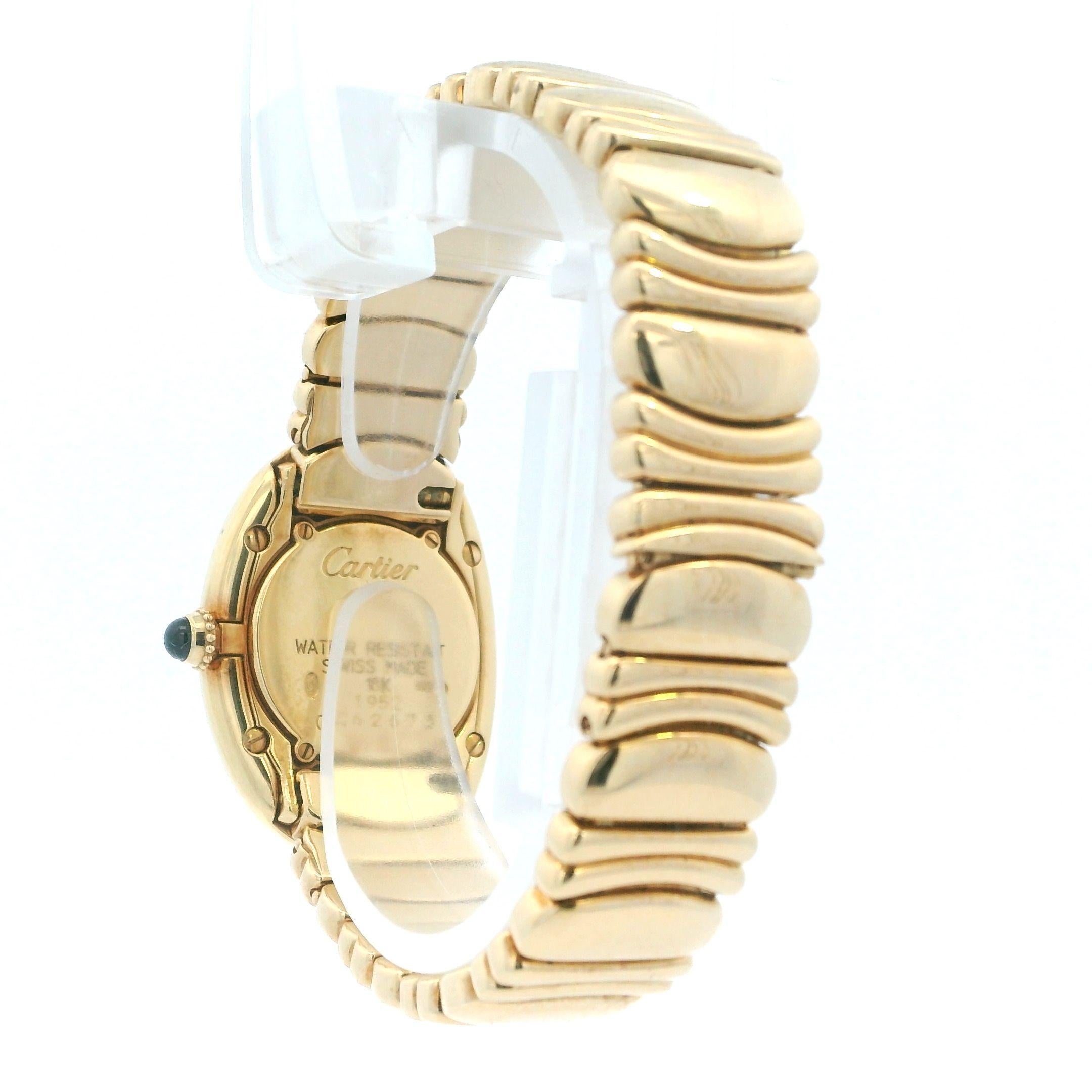 Cartier Baignoire 1952 18K Yellow Gold W/Box & Papers 1996 1