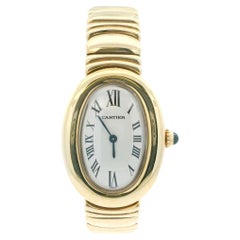 Vintage Cartier Baignoire 1952 18K Yellow Gold W/Box & Papers 1996