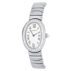 Cartier Baignoire 1955, Silver Dial, Certified and Warranty