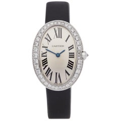 Cartier Baignoire 3065 Ladies White Gold Diamond Watch