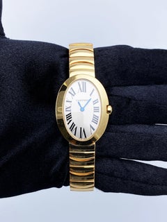 Cartier Baignoire 3208 18K Yellow Gold Ladies Watch Box Papers