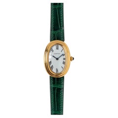 Cartier Baignoire 78094 Double Step Pointed Paris Dial 18k YG 1970s
