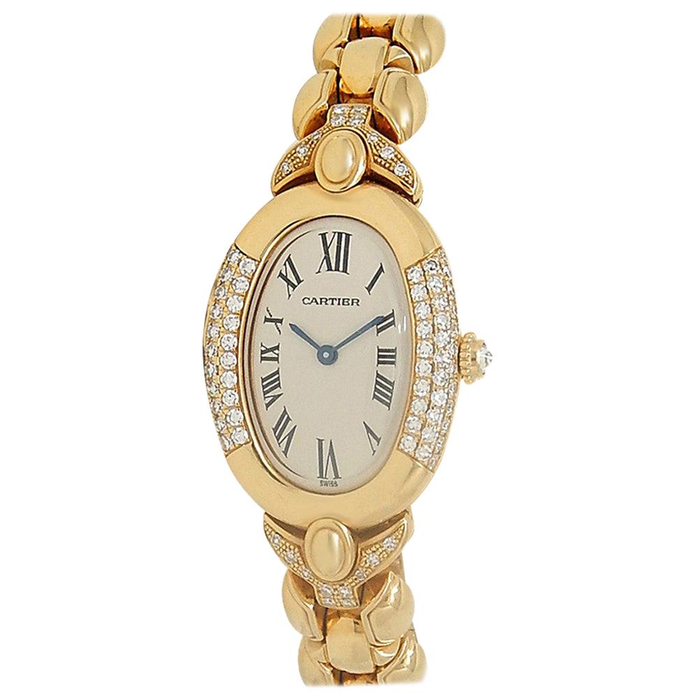 Cartier Baignoire 8057912, White Dial, Certified and Warranty