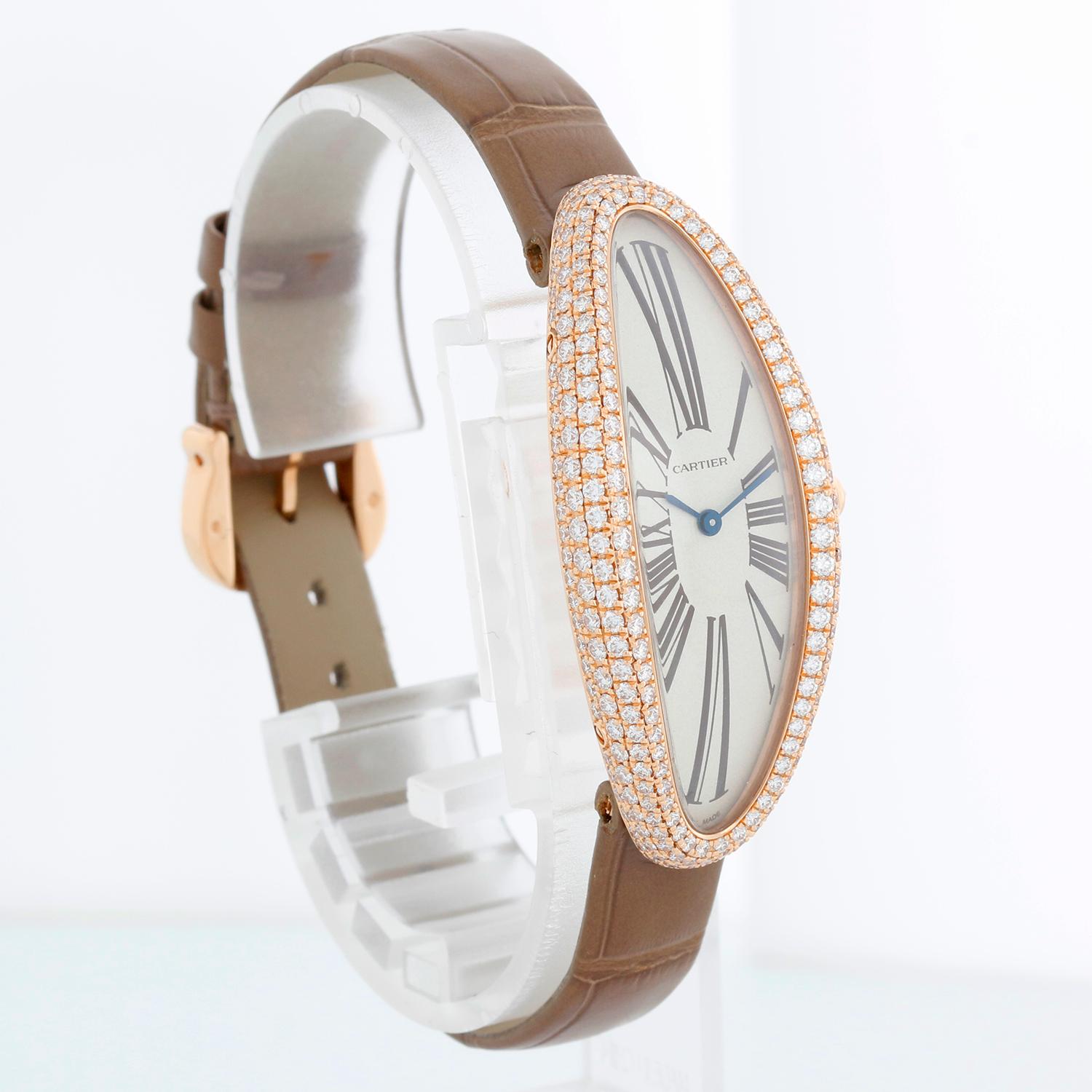 Reloj Cartier Baignoire Allongée Oro rosa de 18 quilates para señora WJBA0006 en venta 1
