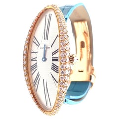 Cartier Baignoire Allongée Diamond Rose Gold Mechanical Watch Ref. 2672