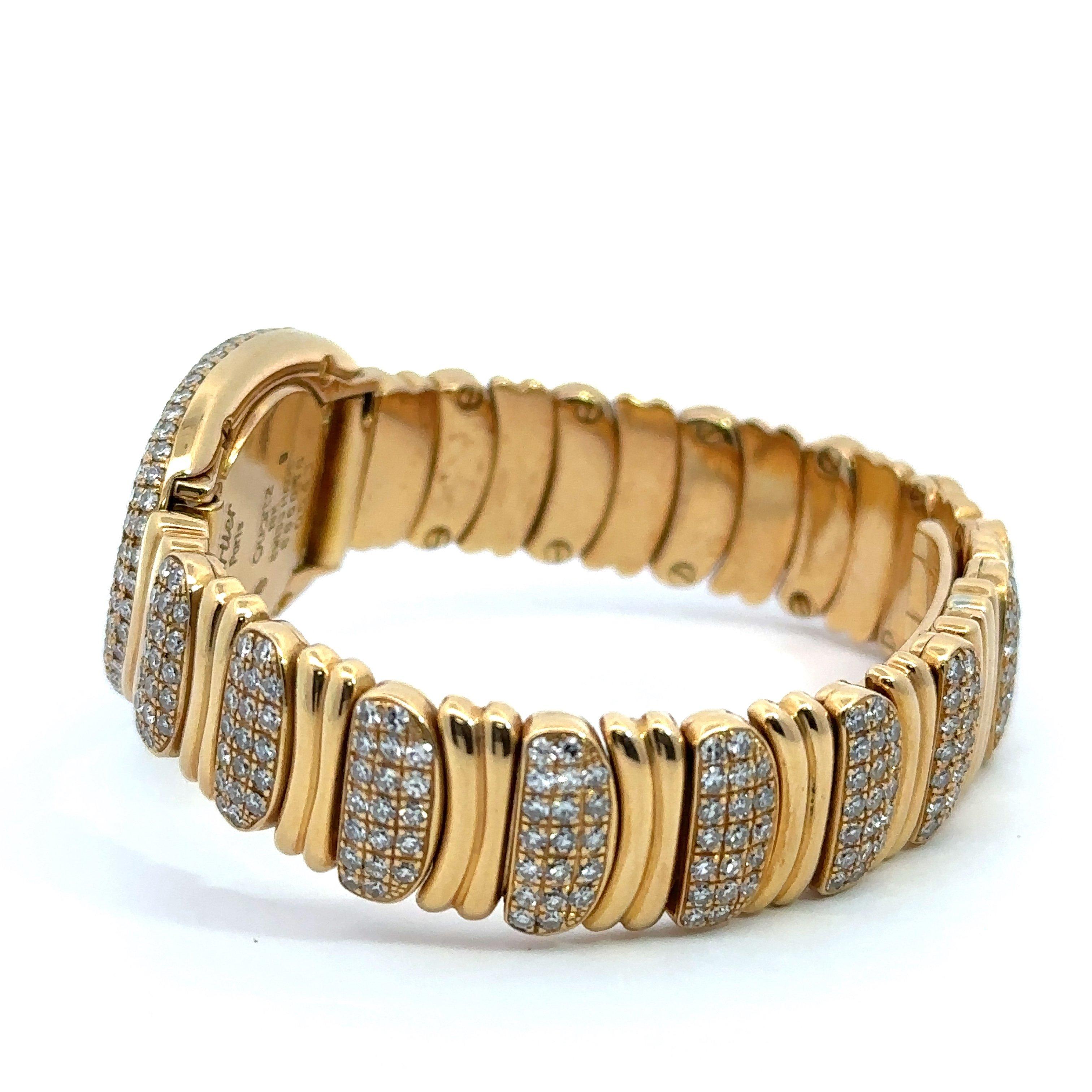 Cartier Baignoire Diamond Bezel & Band 18K Gold Watch Box & Papers 2