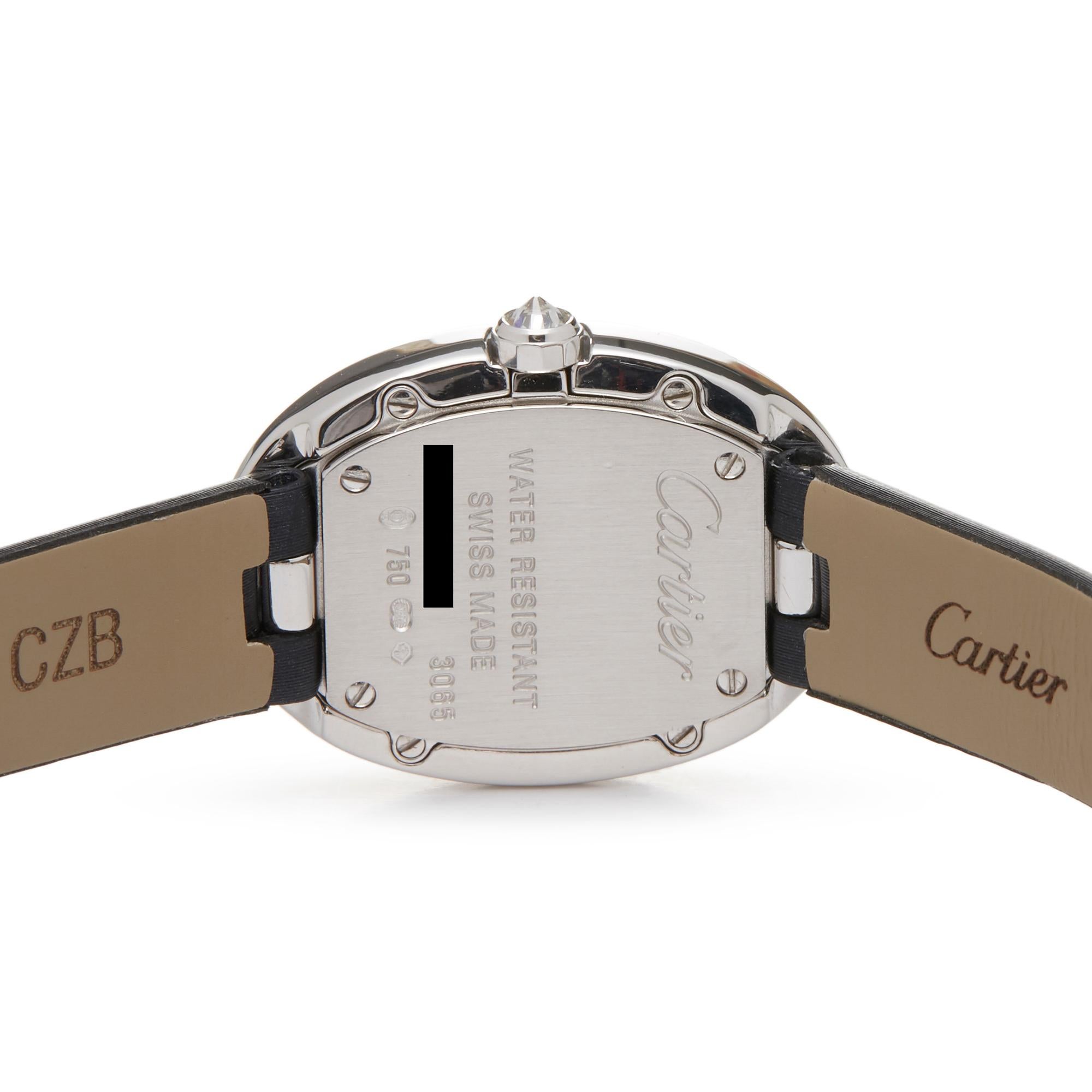 Cartier Baignoire Diamond White Gold 3065 Wristwatch 1
