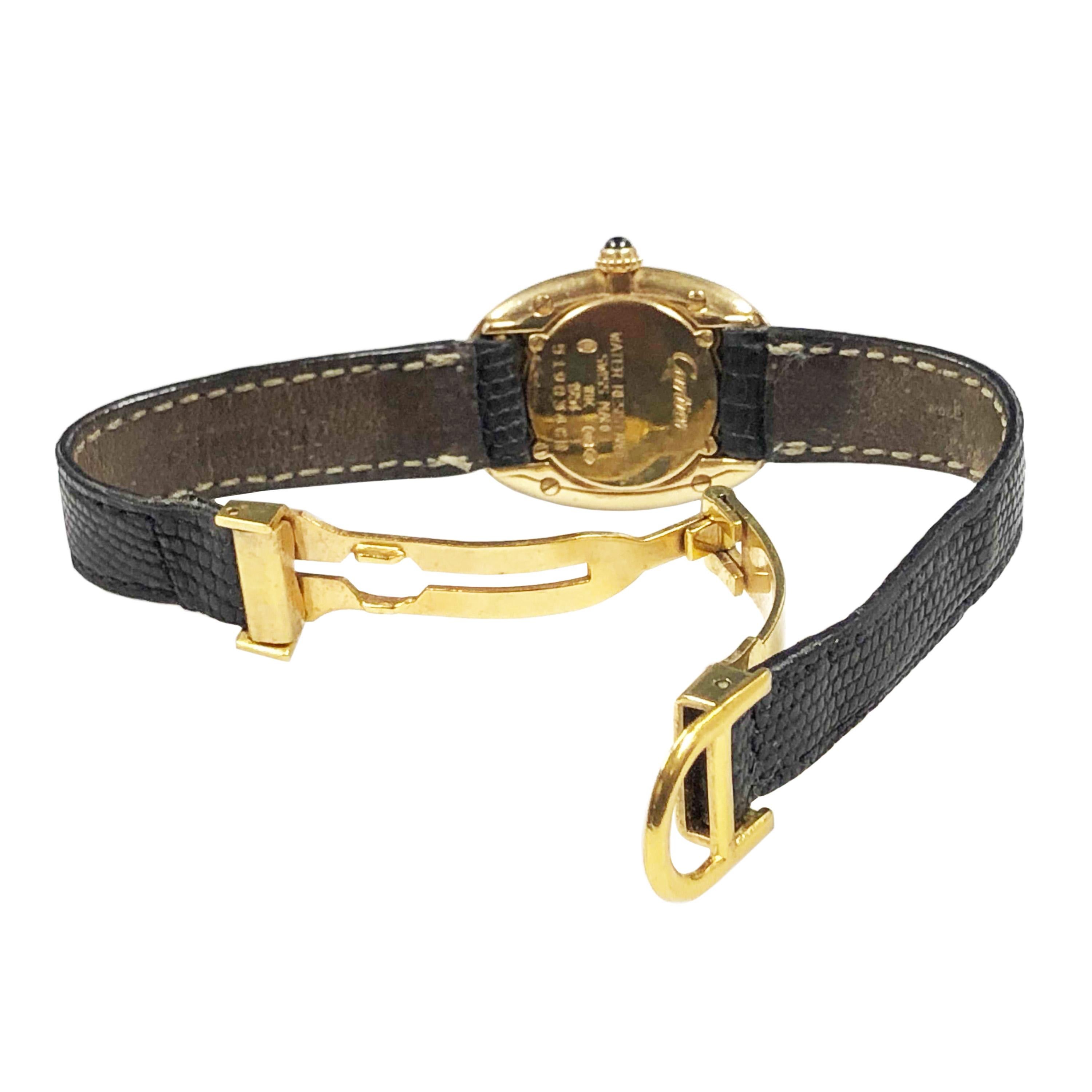 Cartier Baignoire Montre-bracelet Baignoire en or détenu et porté par Jerry Lewis 2