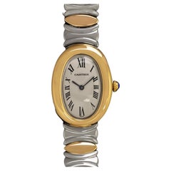 Cartier Baignoire Joaillerie 1920 Ladies Midsize Watch - 18K Gold & Stainless St