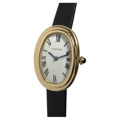 Cartier Baignoire Damenarmbanduhr aus Gelbgold mit mechanischer Uhr
