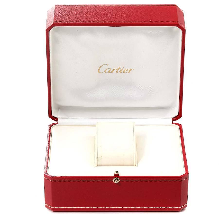 Cartier Baignoire Große 18k Roségold Diamant-Damenuhr WB520005 im Angebot 5