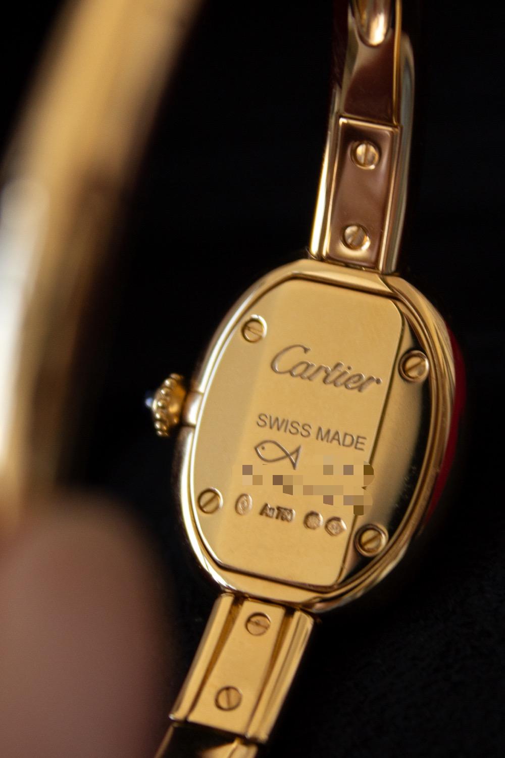 Cartier Baignoire Mini 18K Yellow Gold Bangle Watch 17 For Sale 2