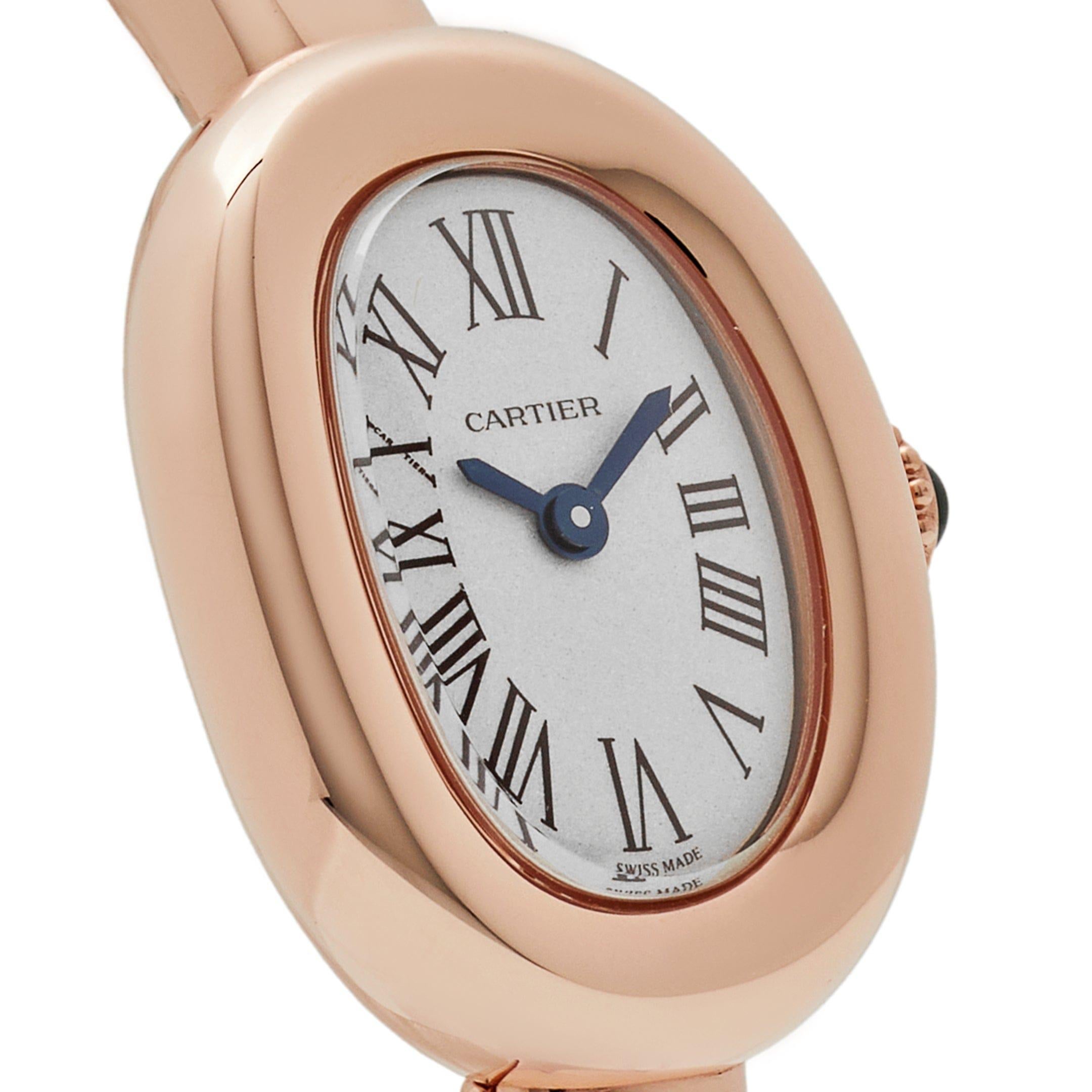 Cartier Baignoire Mini WGBA0019 Rose Gold Quartz (2024) In New Condition For Sale In New York, NY