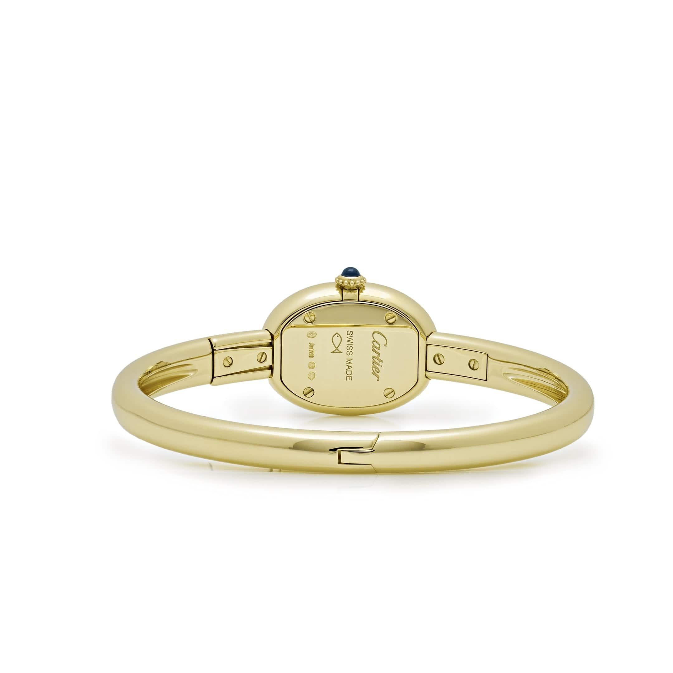 Cartier Baignoire Mini WGBA0035 'Ladies' Yellow Gold Quartz (2024) For Sale 2