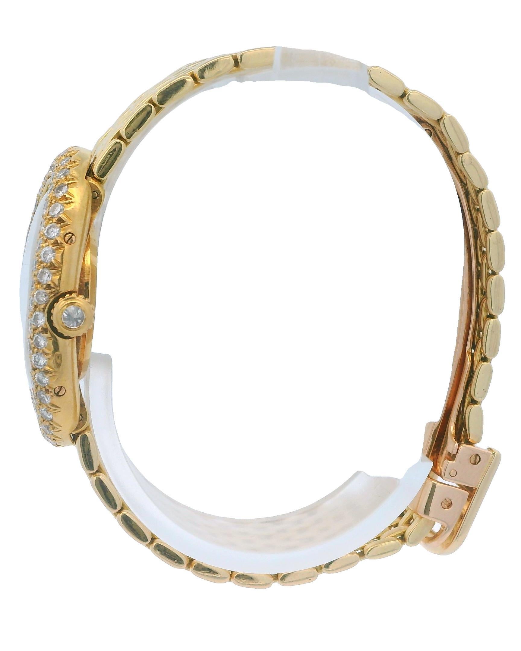 Cartier Baignoire Paris Bracciale Gran De Ris in oro giallo 18 carati e diamanti di fabbrica In condizioni ottime in vendita a Great Neck Plaza, NY