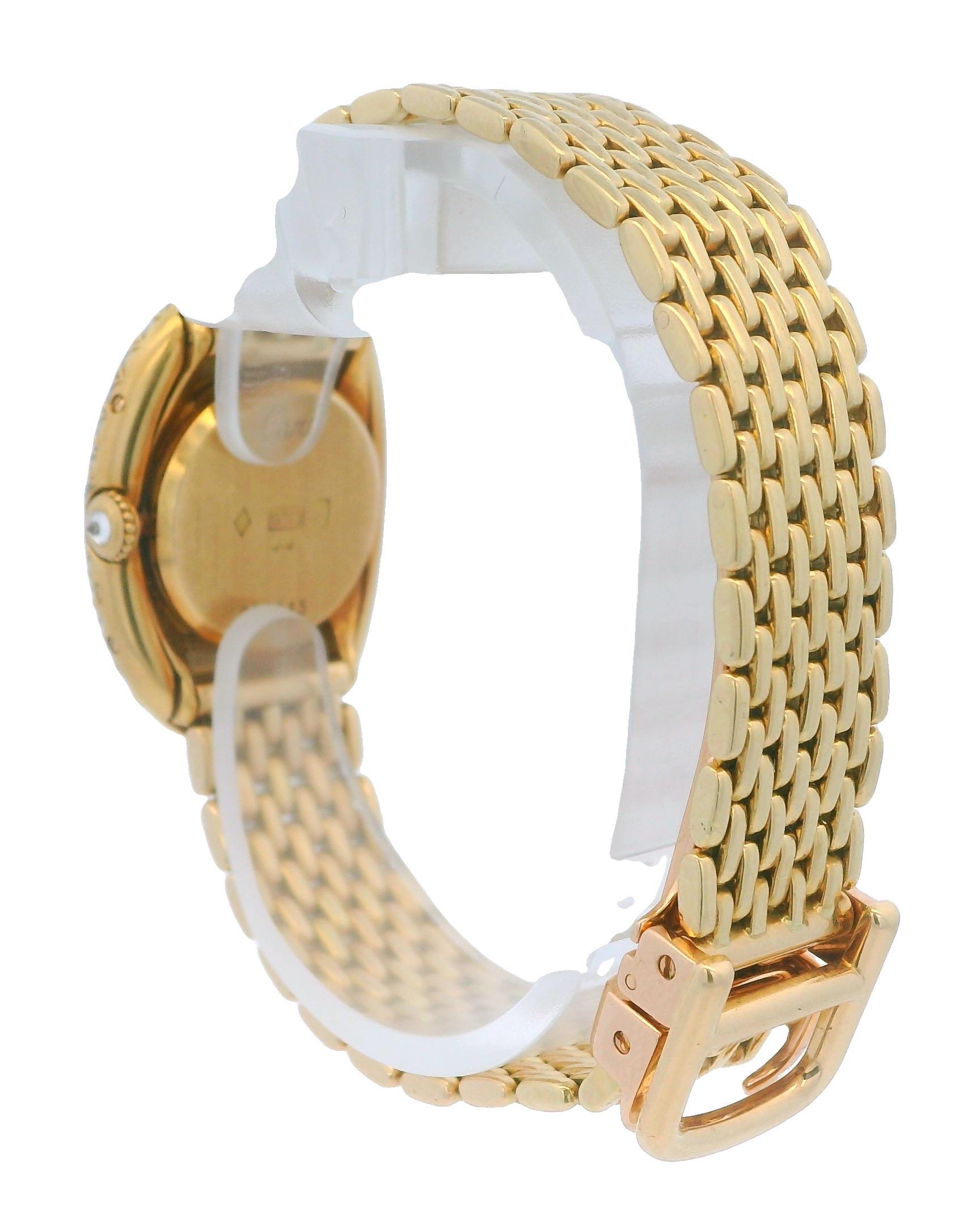 Donna Cartier Baignoire Paris Bracciale Gran De Ris in oro giallo 18 carati e diamanti di fabbrica in vendita