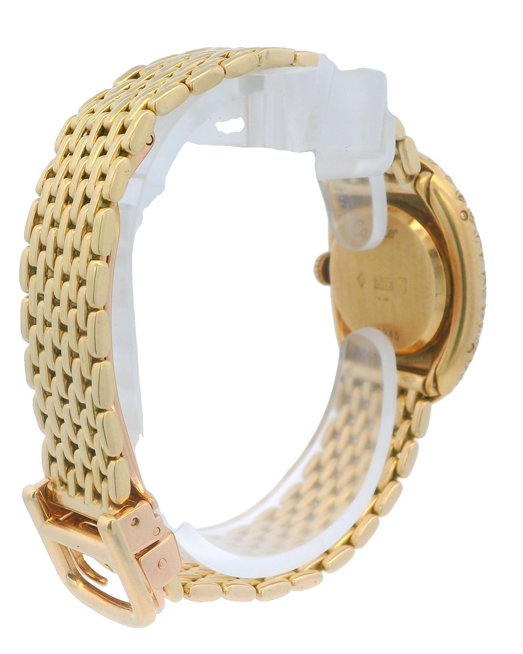Cartier Baignoire Paris Bracciale Gran De Ris in oro giallo 18 carati e diamanti di fabbrica in vendita 1
