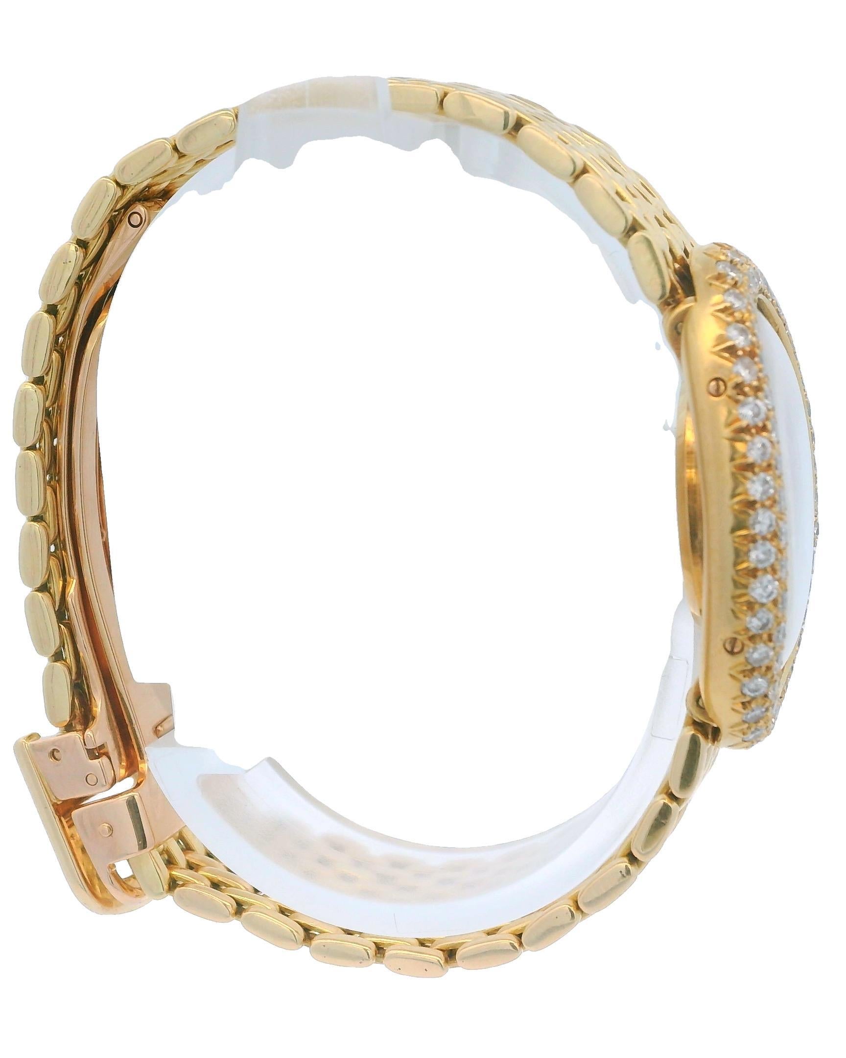 Cartier Baignoire Paris Bracciale Gran De Ris in oro giallo 18 carati e diamanti di fabbrica in vendita 3