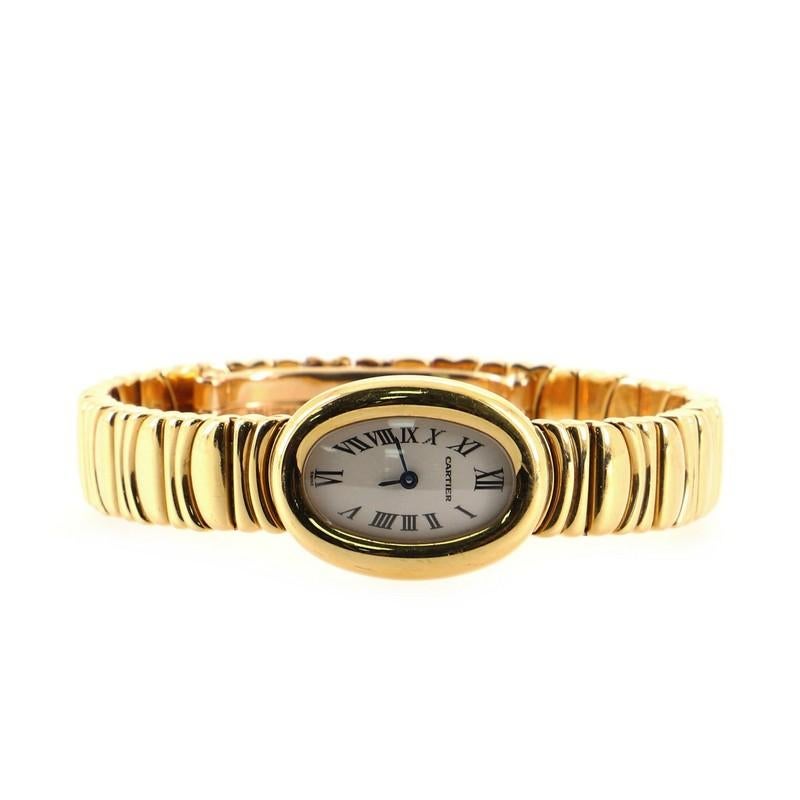 Women's Cartier Baignoire Quartz Watch Yellow Gold 18