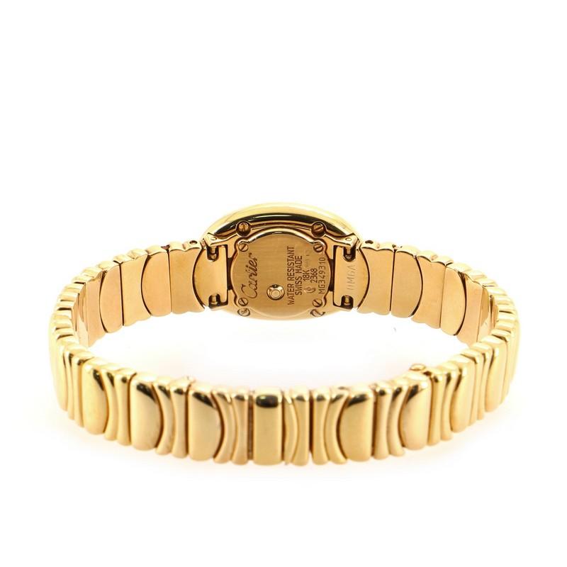 Cartier Baignoire Quartz Watch Yellow Gold 18 1
