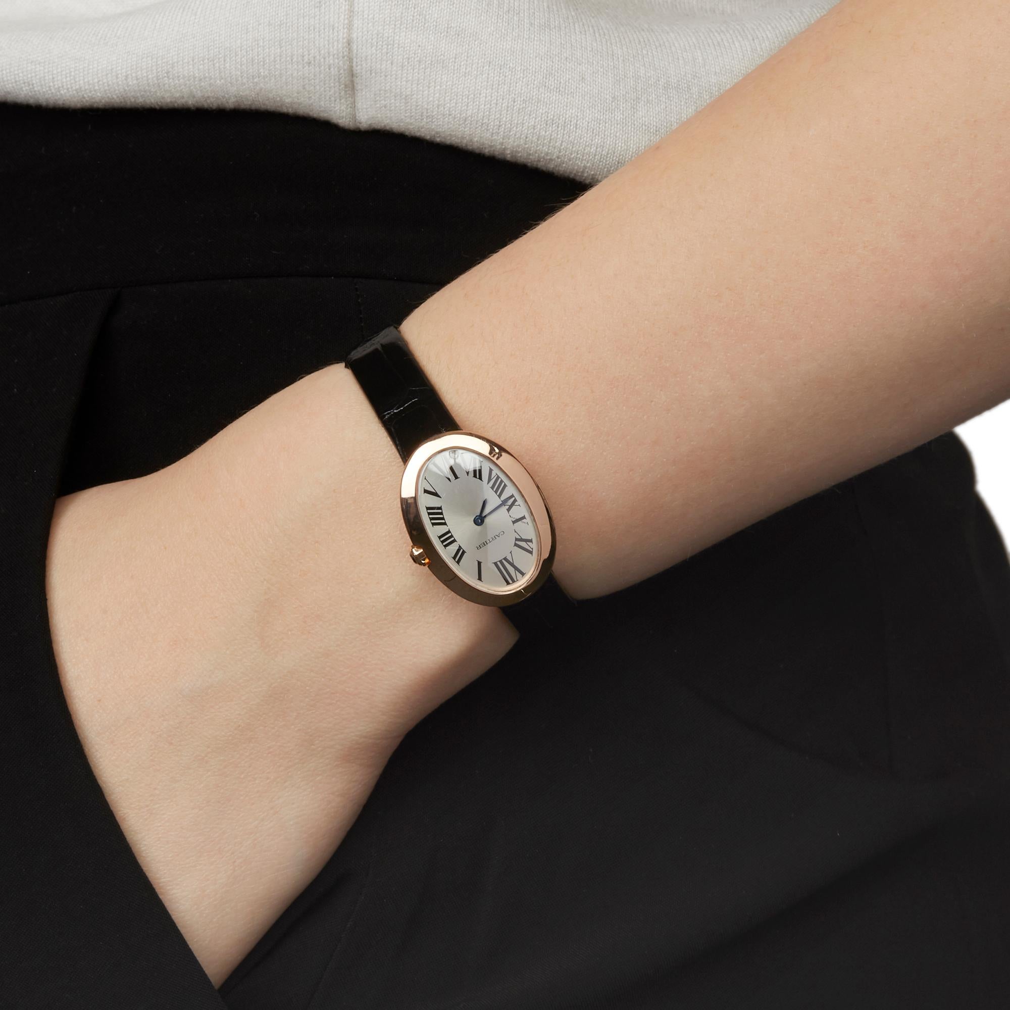 Women's Cartier Baignoire Rose Gold 3064 Wristwatch
