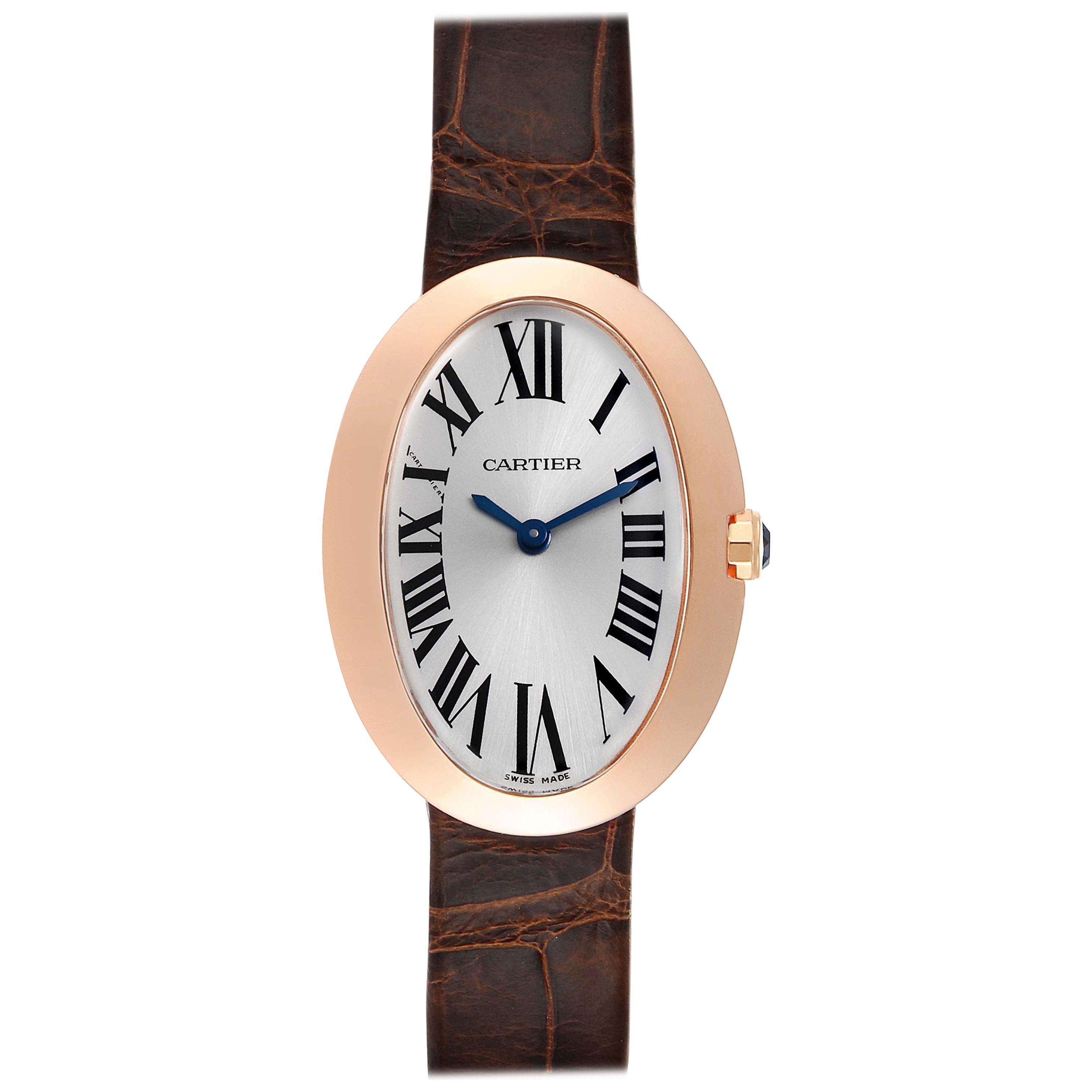 Cartier Baignoire Rose Gold 3064 Wristwatch at 1stDibs