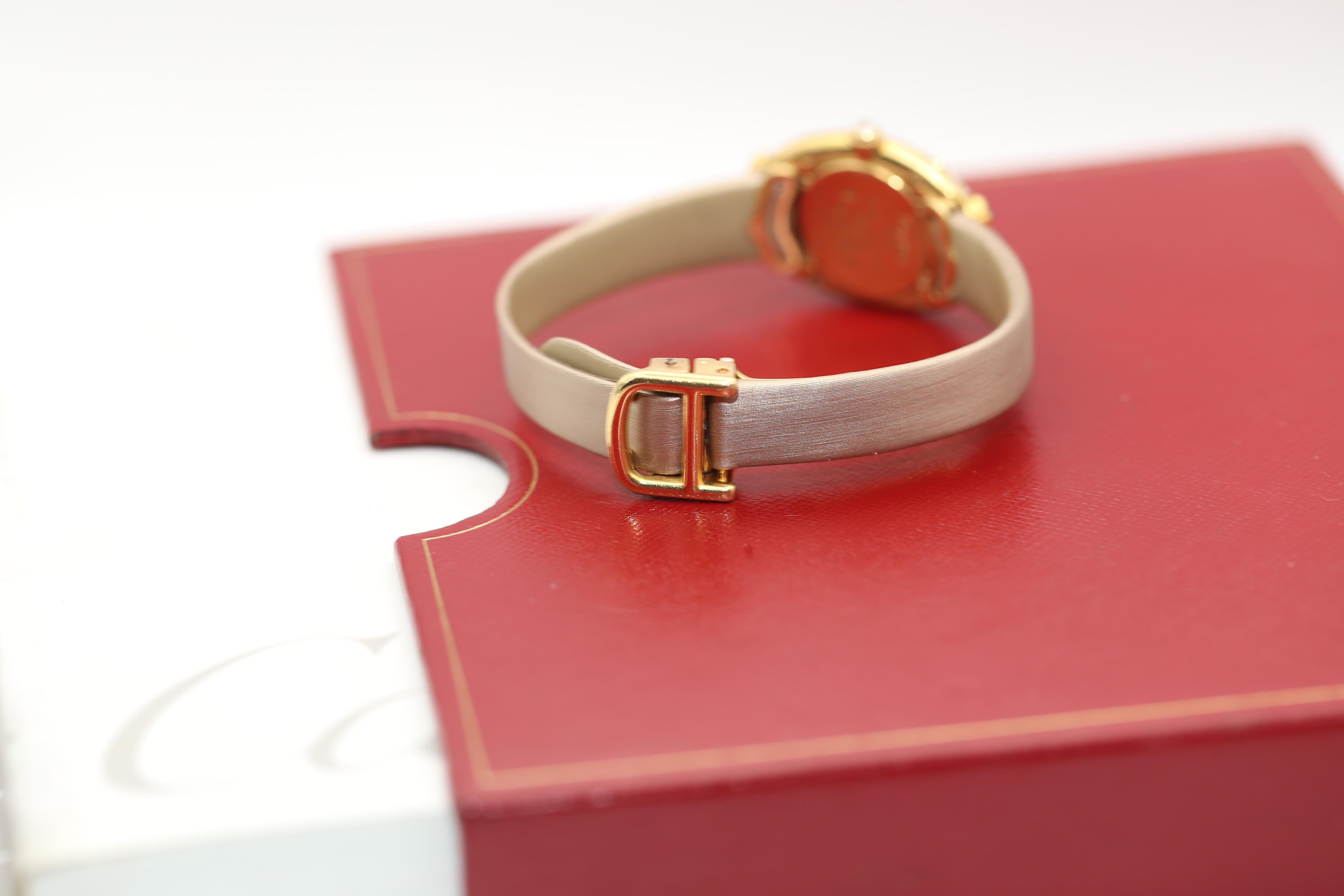  Cartier Baignoire Tutti Frutti, boîte limitée 18 carats, diamants, rubis et saphirs, 1990 Pour femmes 