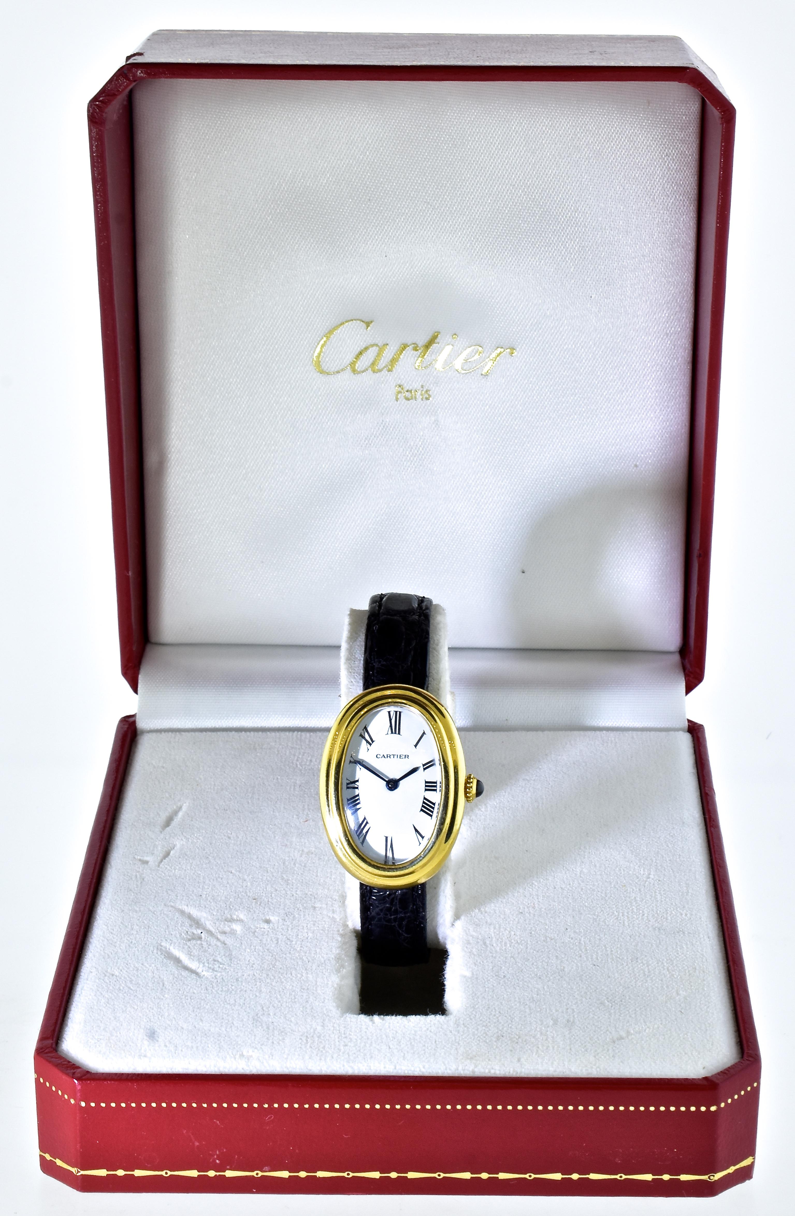 Montre-bracelet vintage Cartier Baignoire:: circa 1980 5