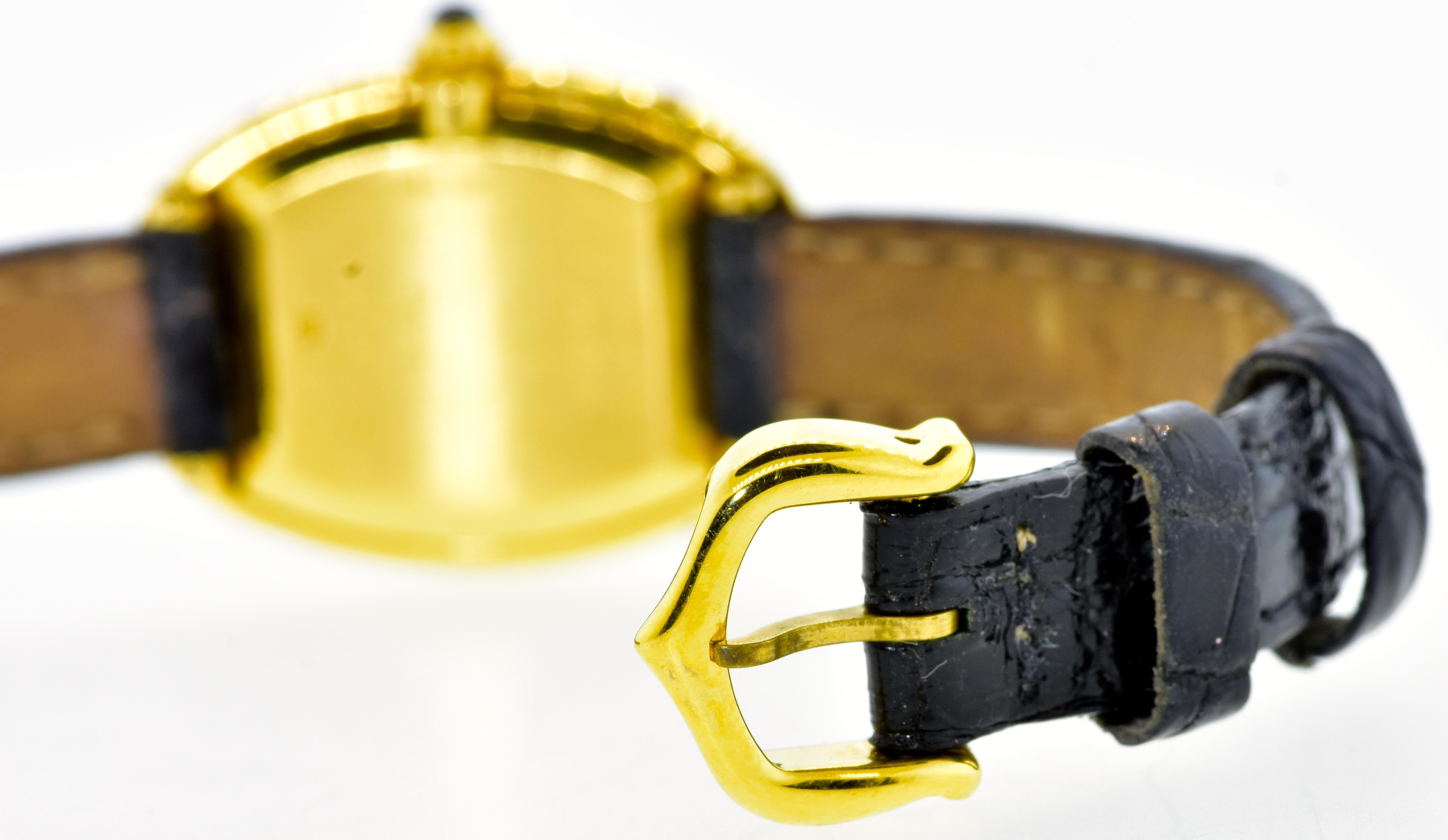 Contemporain Montre-bracelet vintage Cartier Baignoire:: circa 1980