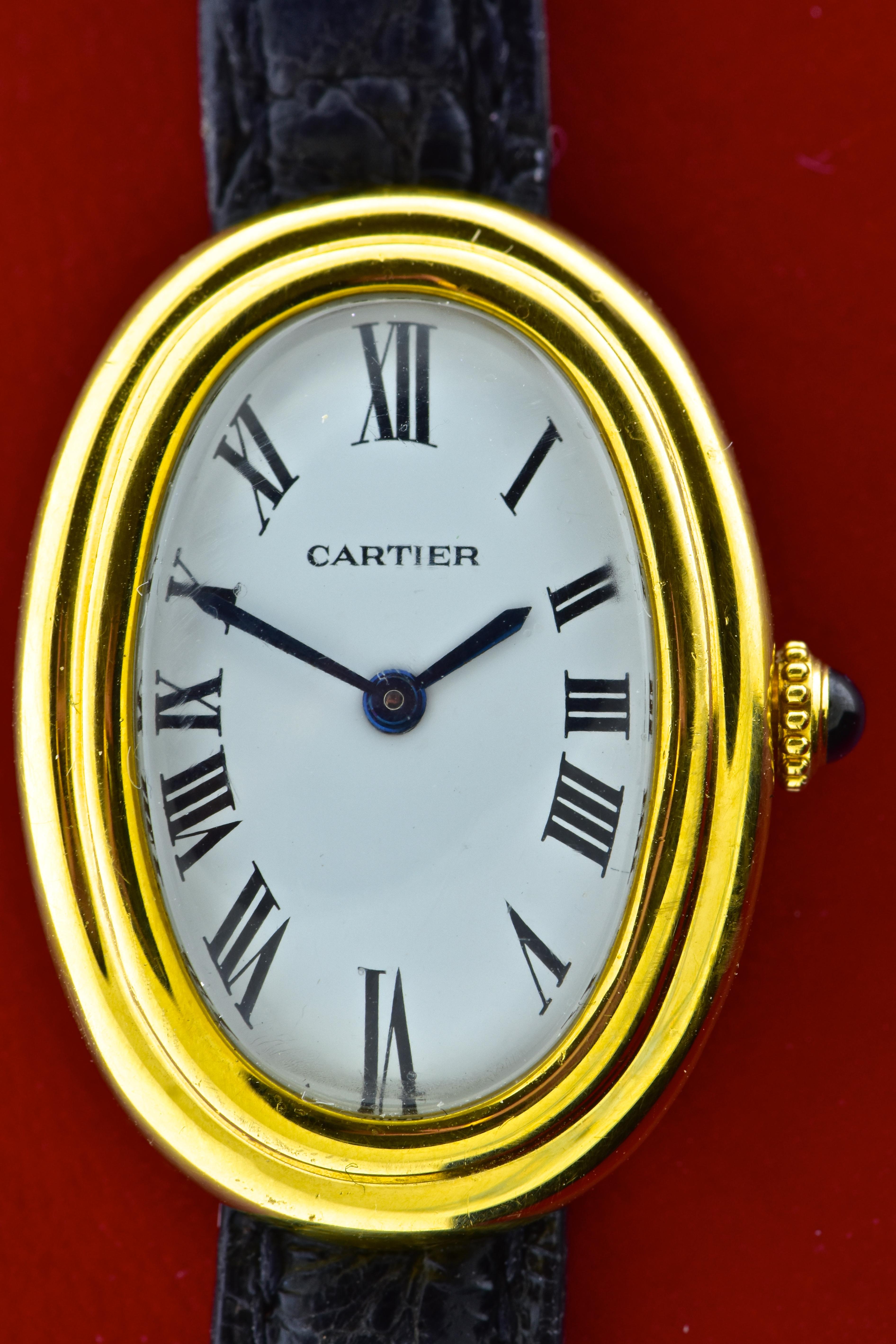  Montre-bracelet vintage Cartier Baignoire:: circa 1980 Unisexe 