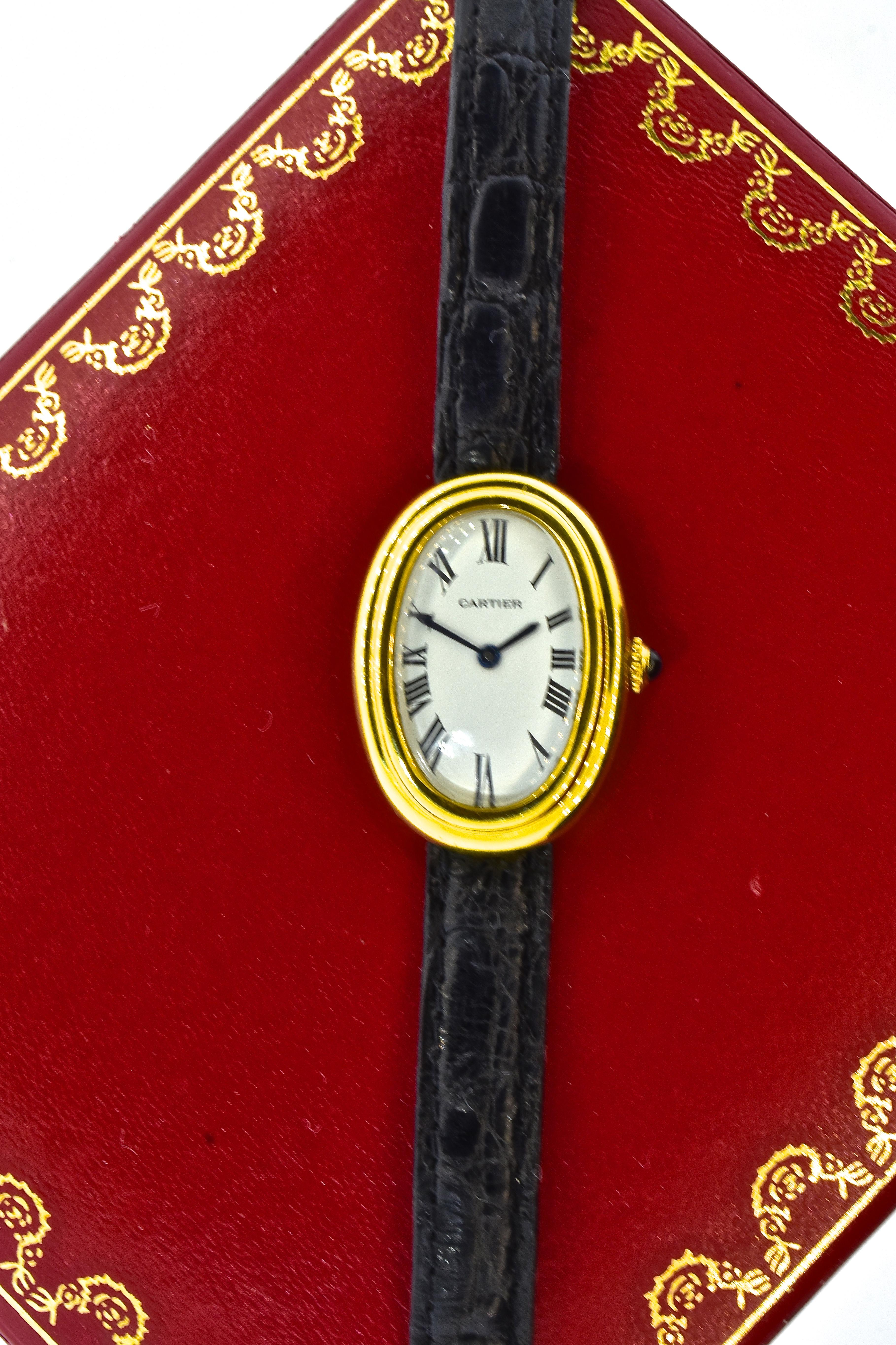 Cartier Baignoire Vintage Wristwatch, circa 1980 In Excellent Condition In Aspen, CO