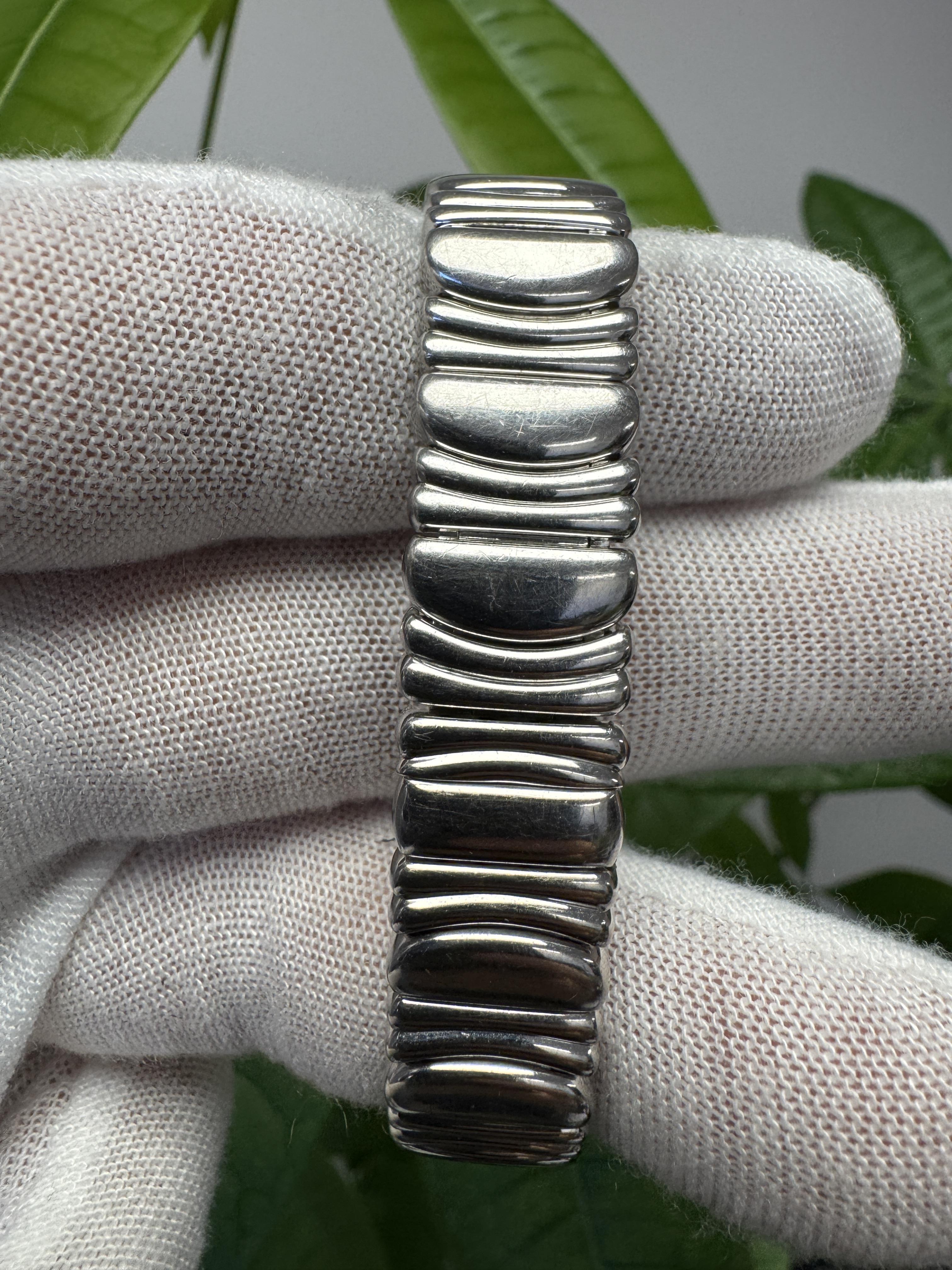 Reloj Cartier Baignoire W15133L2 18K blanco Bisel Diamante Mujer en venta 1