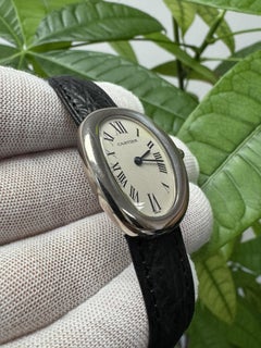 Cartier Baignoire W15133L2 18K white Gold Ladies Watch