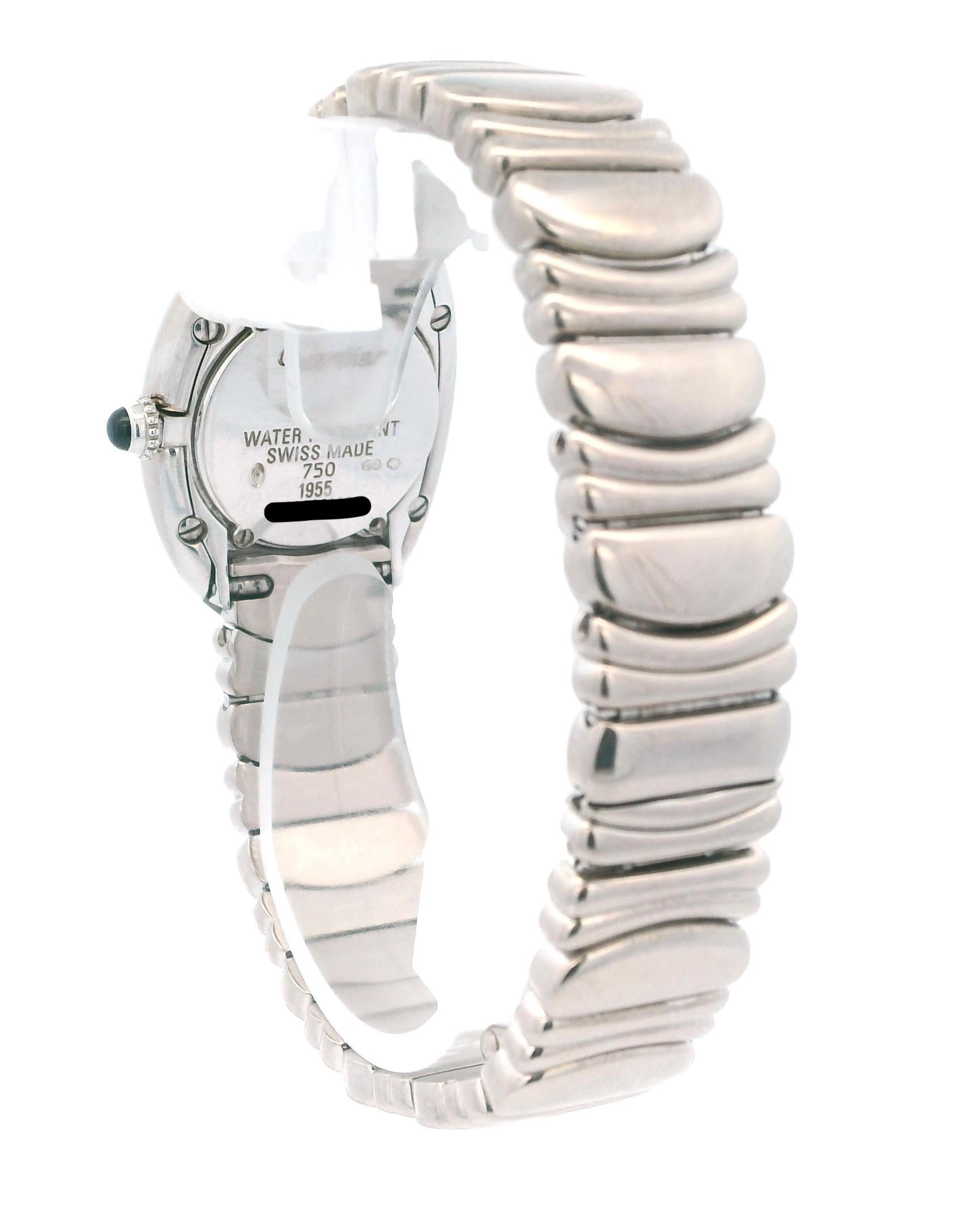 Cartier Baignoire W15133L2 18K White Gold Ladies Watch For Sale 1