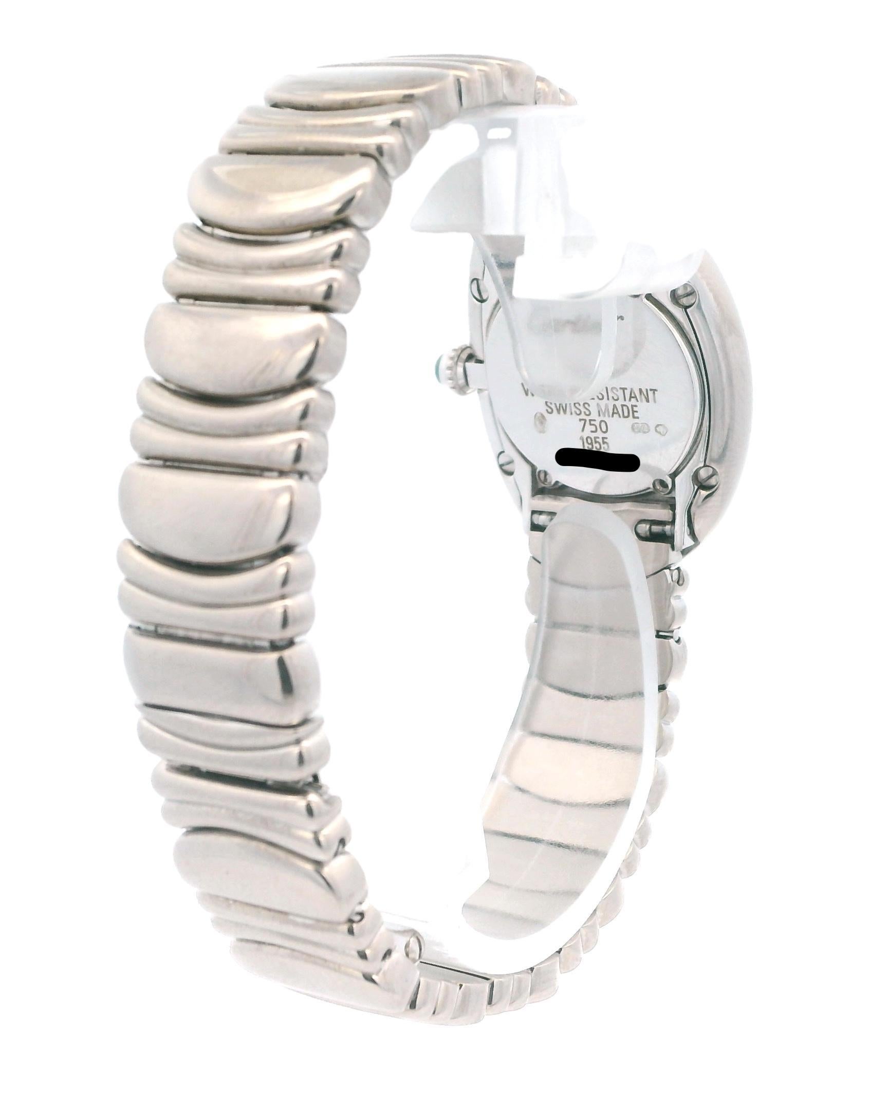 De las mujeres Reloj Cartier Baignoire W15133L2 blanco 18K para señora en venta