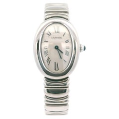 Reloj Cartier Baignoire W15133L2 blanco 18K para señora