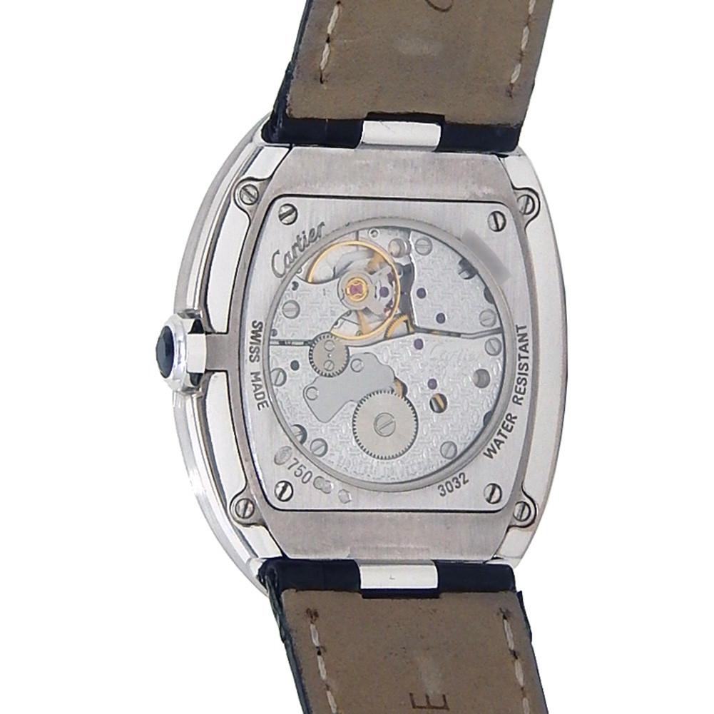 Contemporary Cartier Baignoire W8000001, Silver Dial, Certified and Warranty