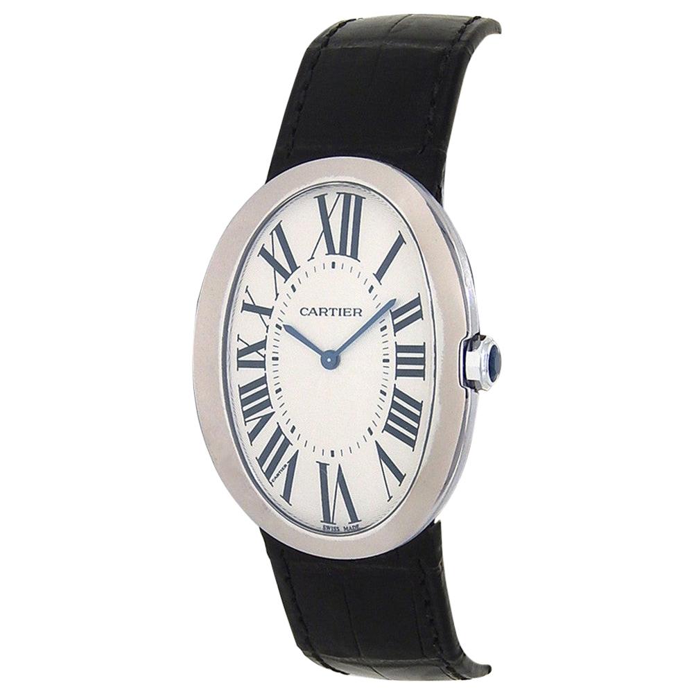 Cartier Baignoire W8000001, Silver Dial, Certified and Warranty