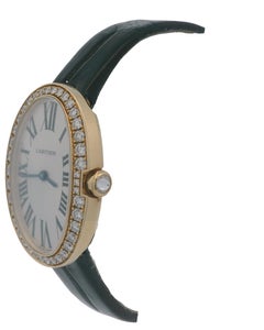 Cartier Baignoire WB520020 18K Yellow Gold Diamond Bezel Ladies Watch & Papers