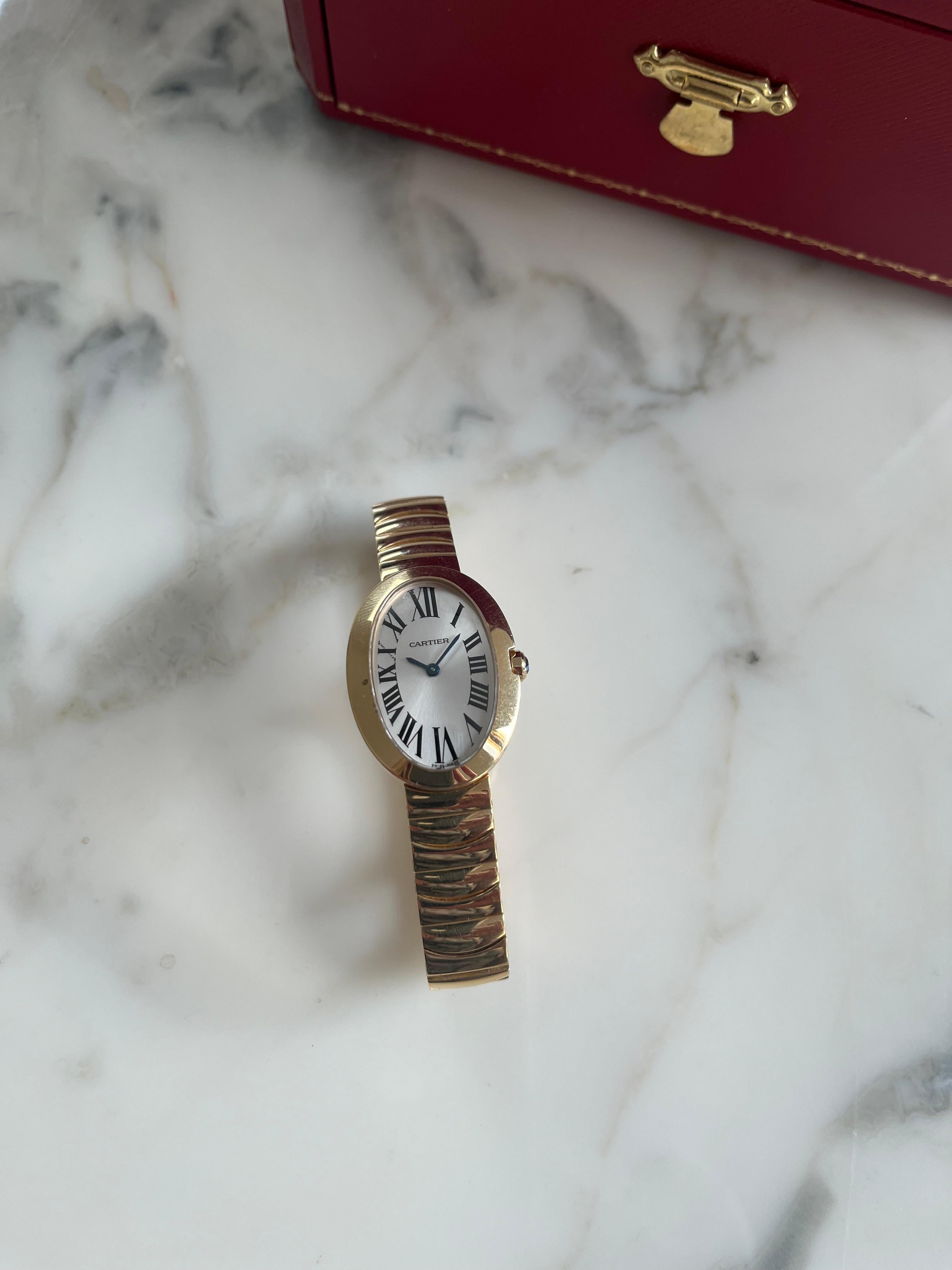 Cartier Baignoire Wristwatch Ref 3208 W800008. 18K Yellow Gold, Jewellery Box... 2