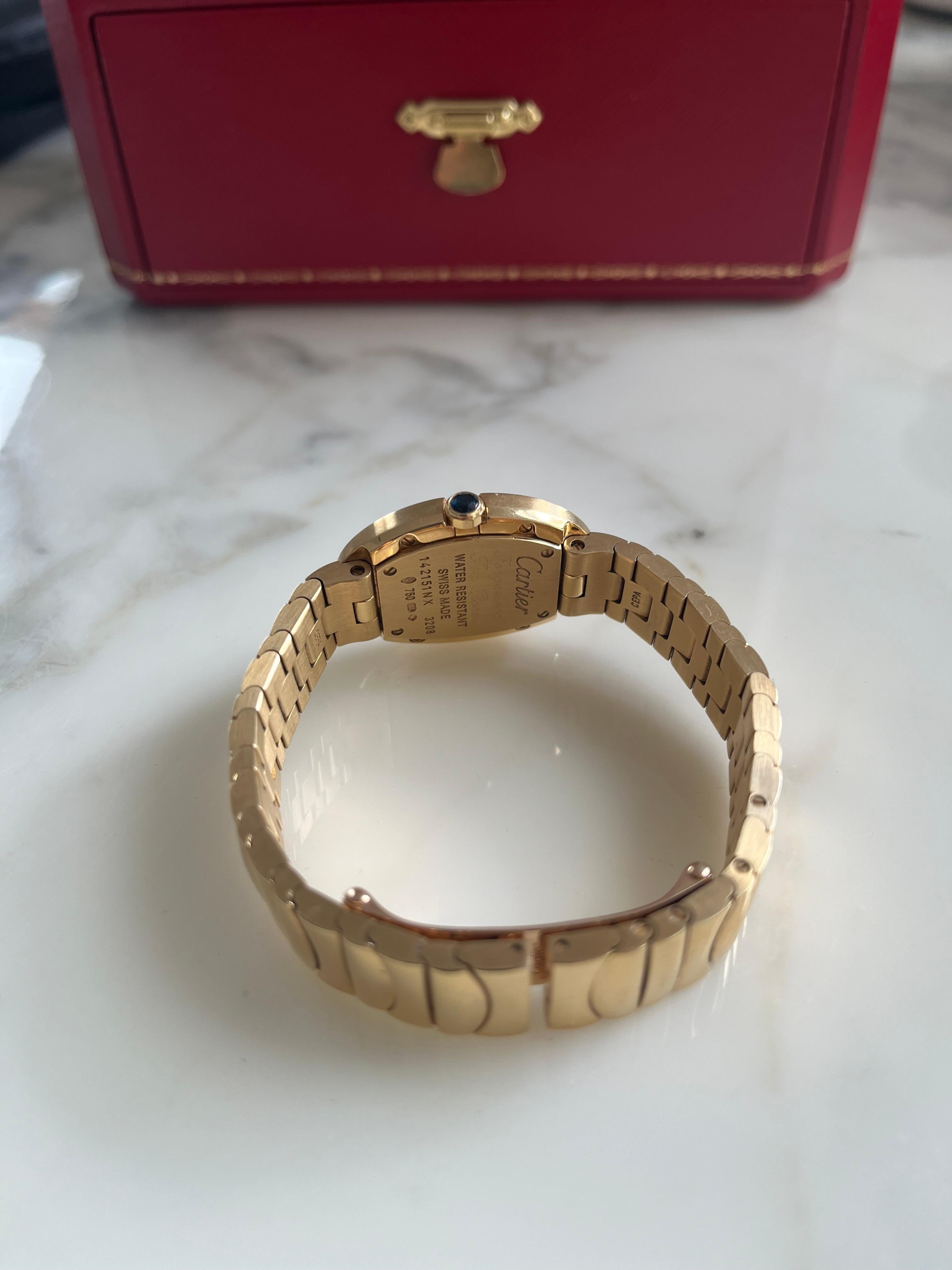 Cartier Baignoire Wristwatch Ref 3208 W800008. 18K Yellow Gold, Jewellery Box... 4