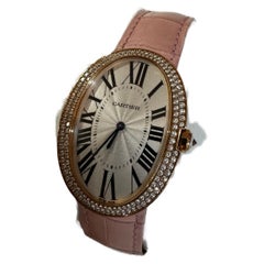 Cartier Baignoire pink Gold Diamond Ladies Watch