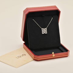 Cartier Baiser Du Dragon Diamant 18K Weißgold Anhänger Halskette