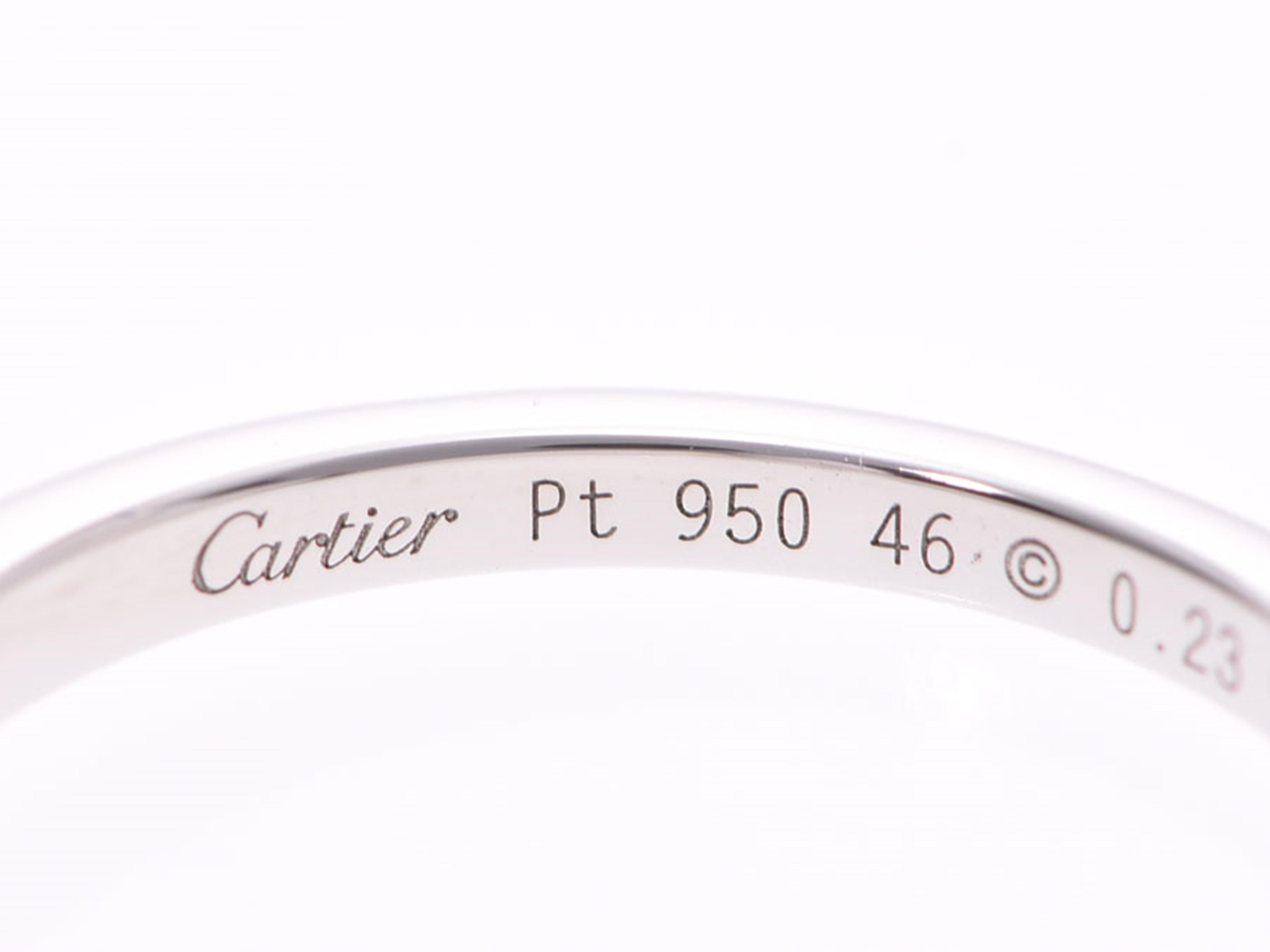 Cartier Ballerina Diamond And Platinum Ring Size 46 In Good Condition In Dubai, Al Qouz 2