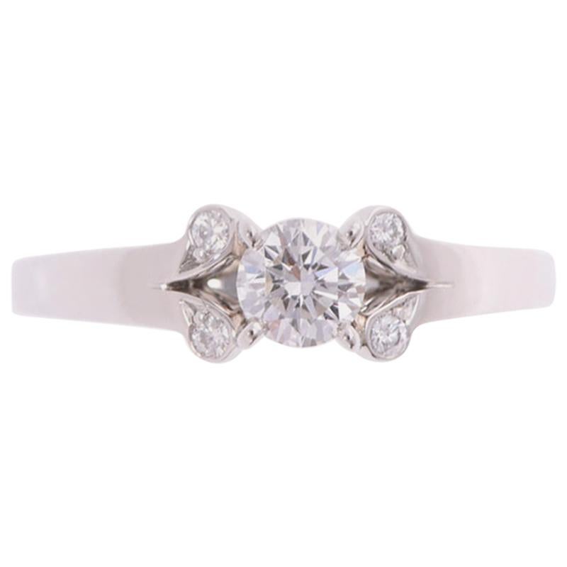 Cartier Ballerina Diamond And Platinum Ring Size 46